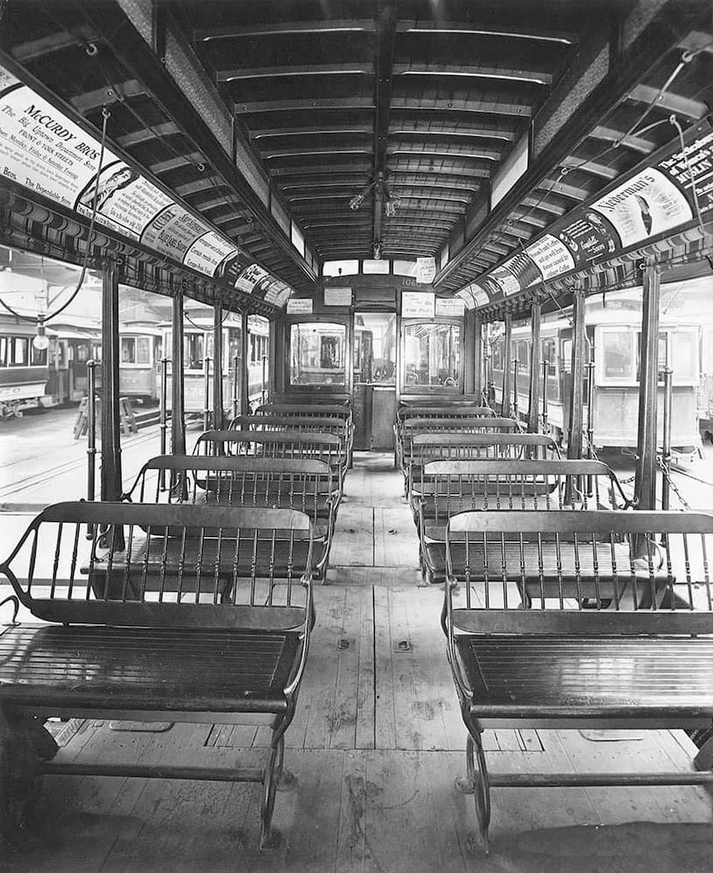 Bench seating inside a PRT... - Old Images of Philadelphia | Facebook