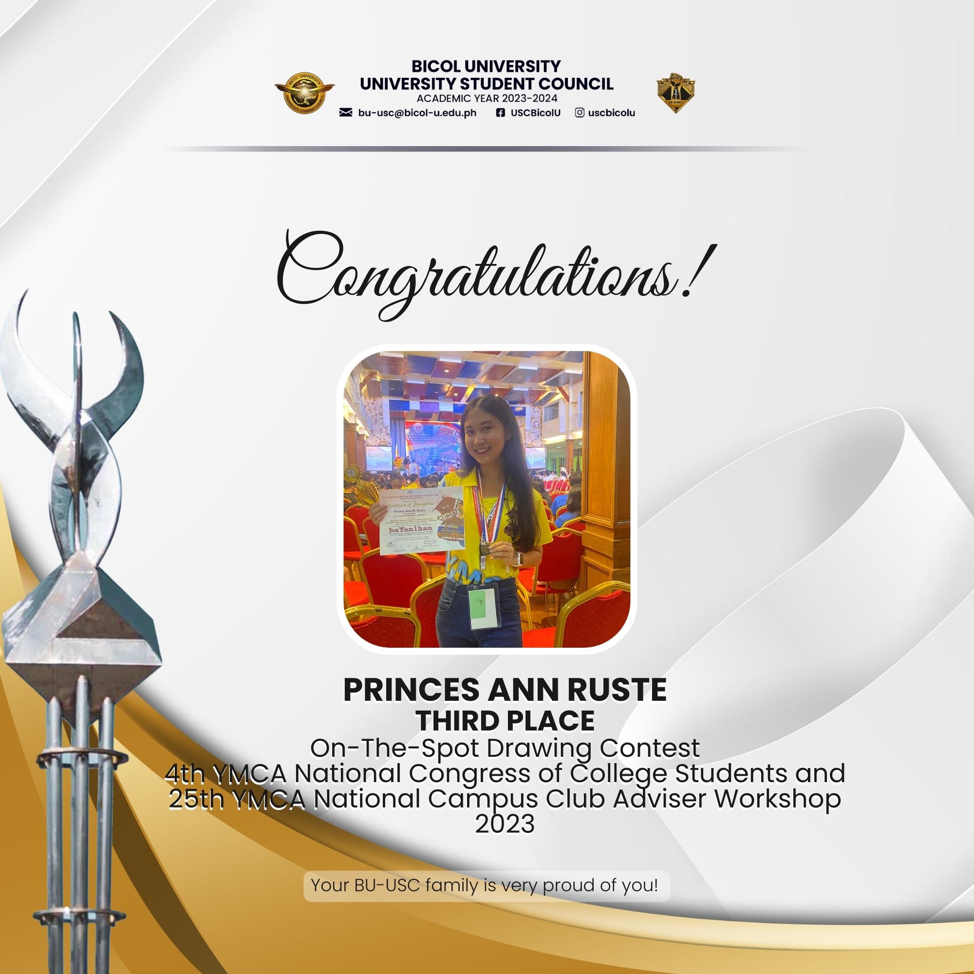 Galing ng... - Bicol University - University Student Council | Facebook