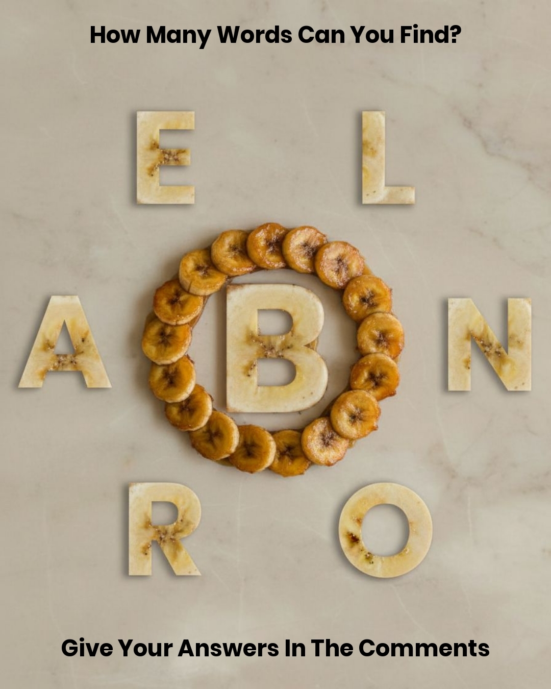 Chefclub - Go bananas with words! 🍌 How many words can you make from ...
