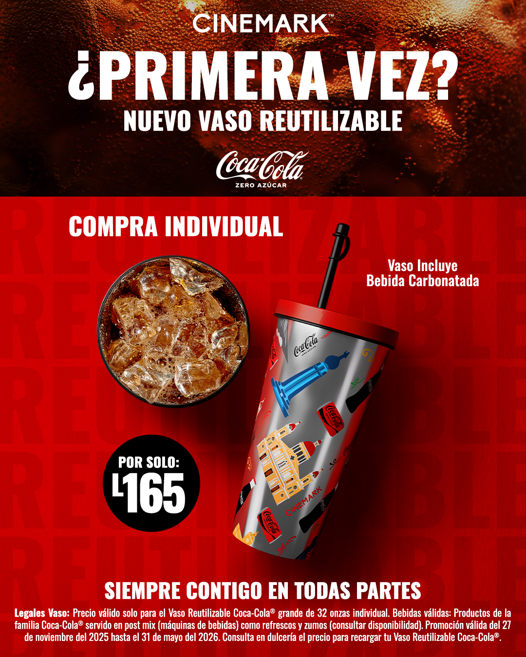 Cinemark - La NUEVA versión del vaso reutilizable Coca-Cola ya está en ...