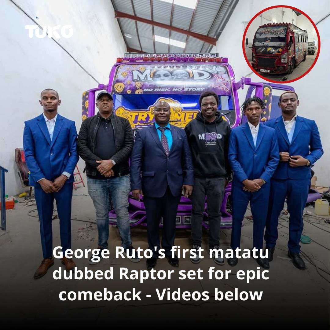 Tuko.co.ke - George Ruto’s Raptor matatu, a symbol of his early ...
