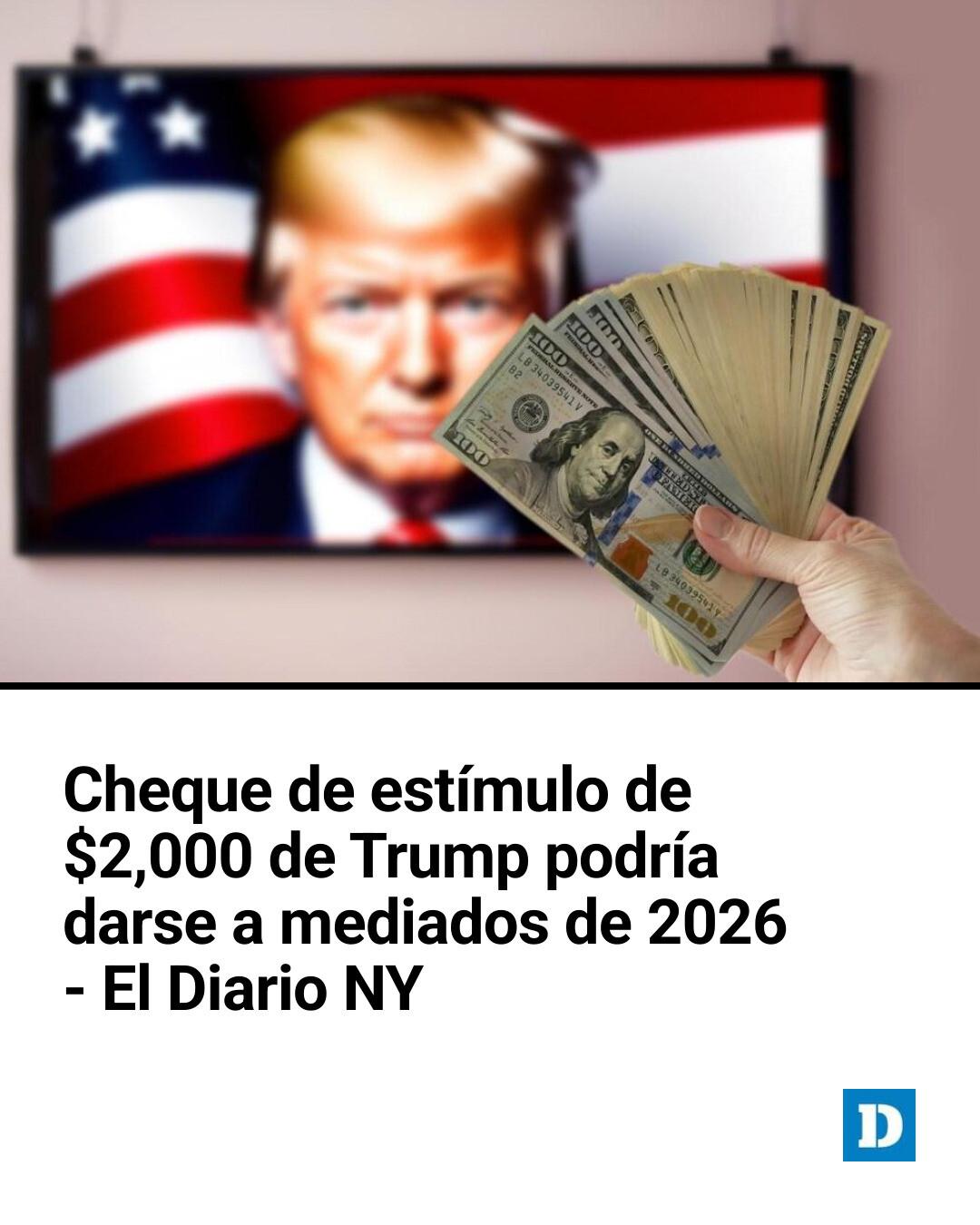 Trump reitera que el cheque de... - El Diario Nueva York | Facebook