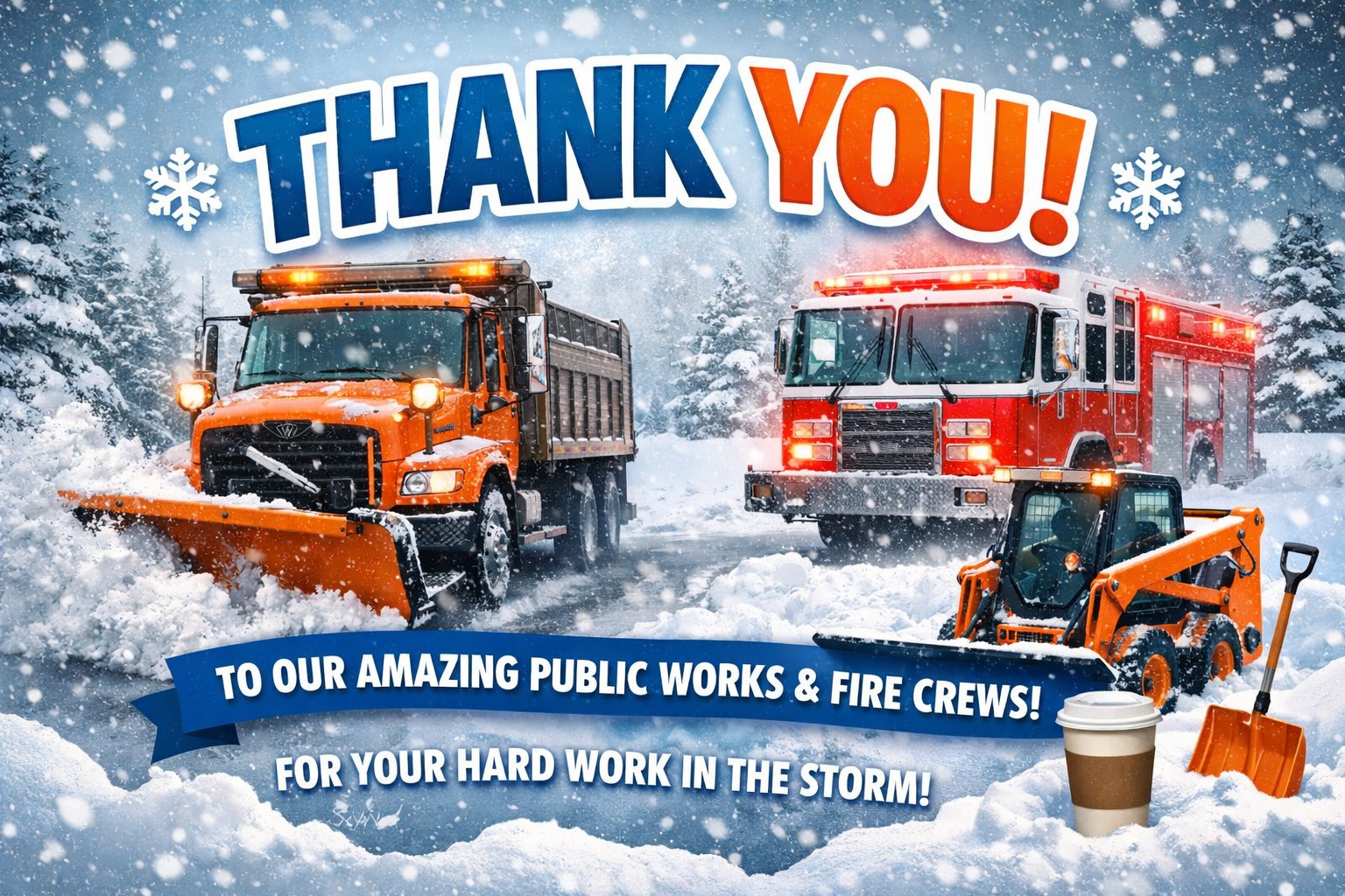 West - ️☕ Huge Thanks to Our Snowstorm Superheroes ☕ ️ A big THANK YOU ...