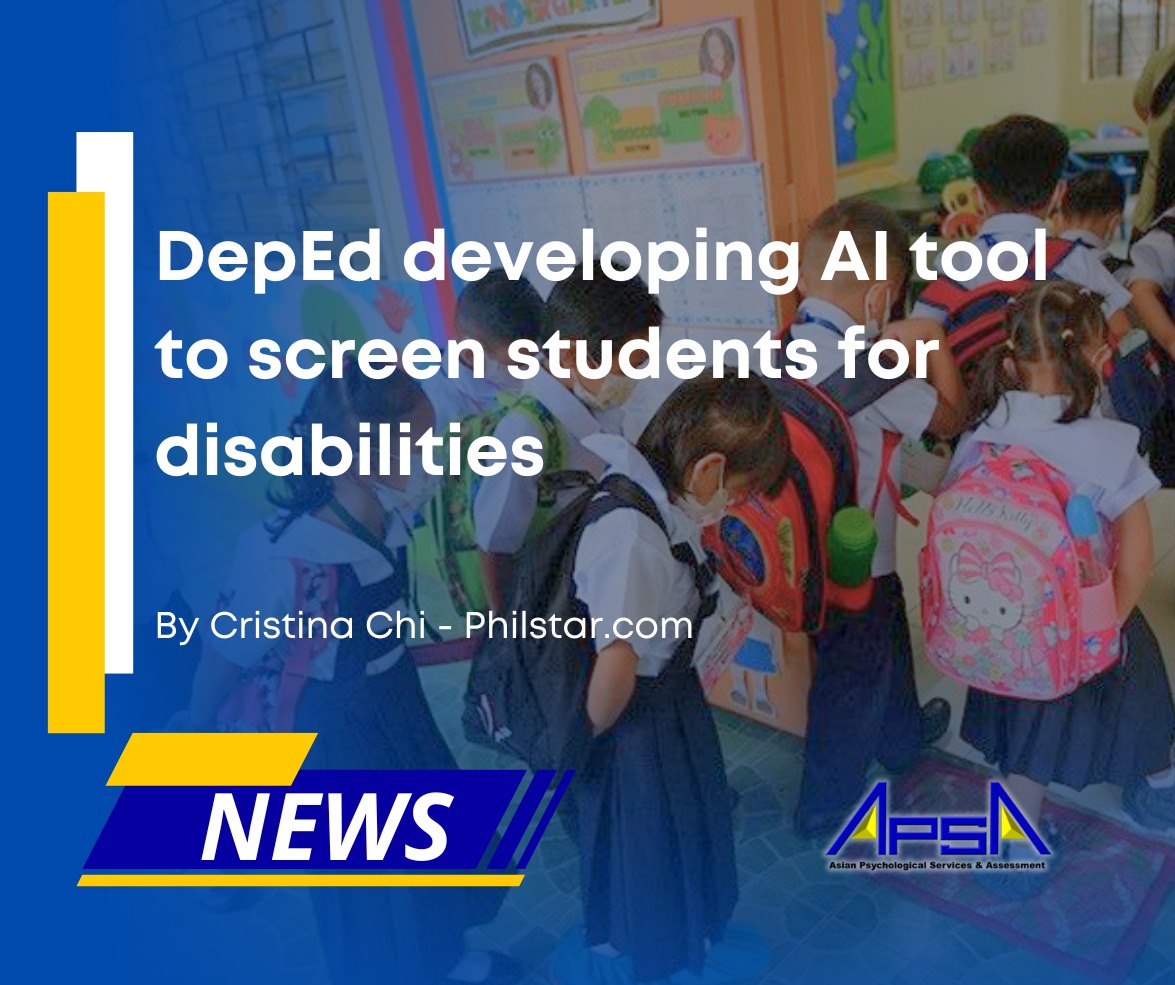 Asian - NEWS📰: DepEd is developing an AI tool to screen students for ...