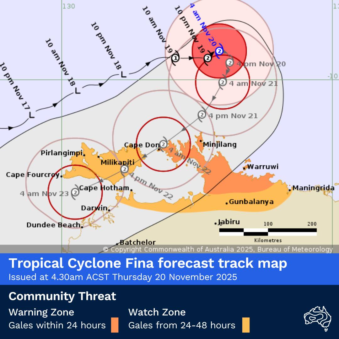 Tropical Cyclone Fina is expected... - Bureau of Meteorology | Facebook