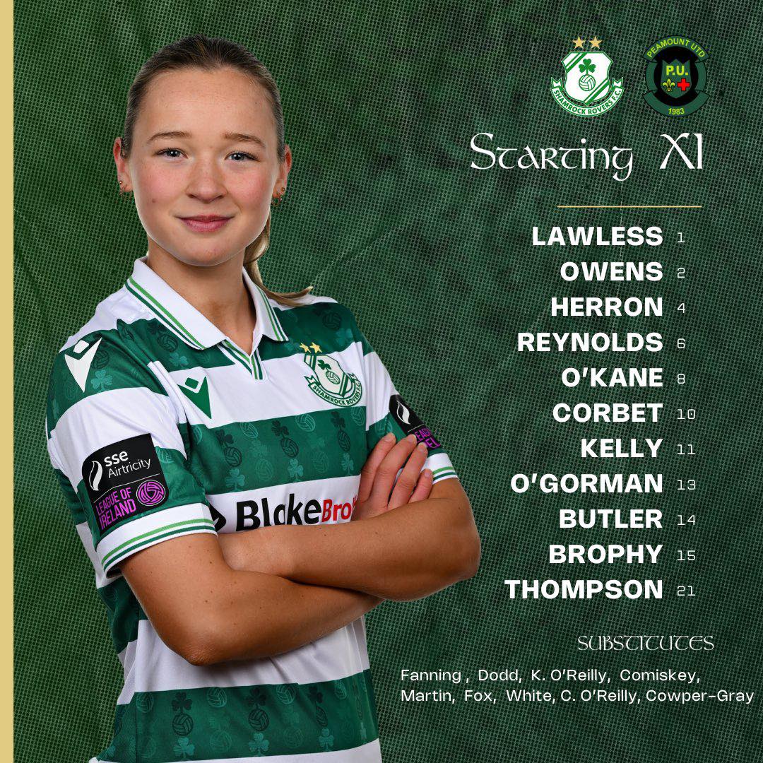 🟢 TEAM NEWS ⚪️ How we line up at... - Shamrock Rovers F.C. | Facebook