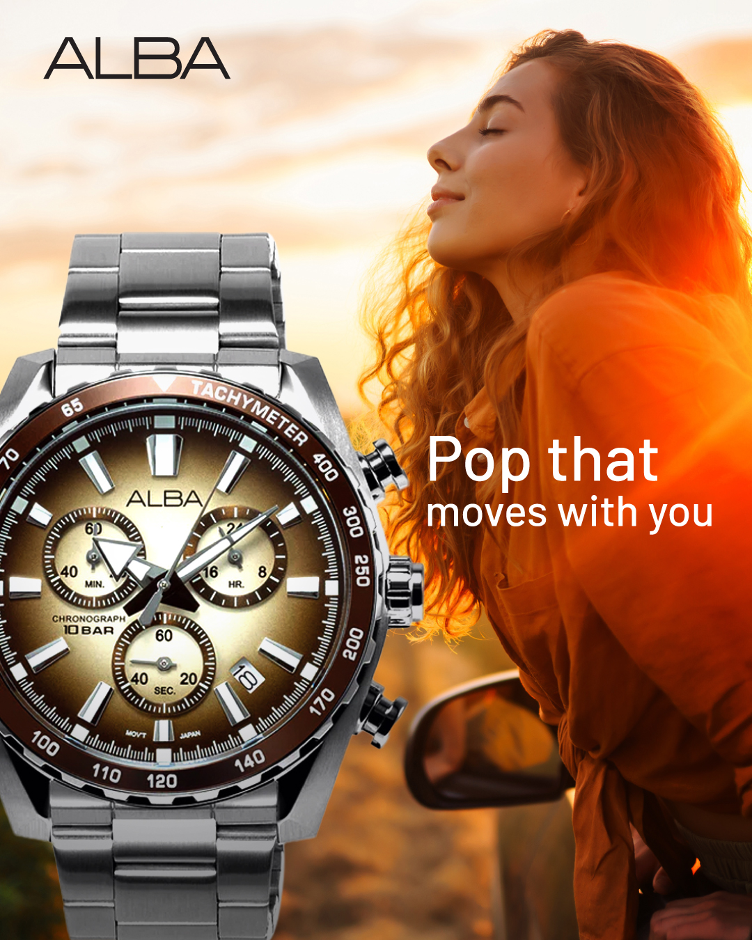 For those chasing their next destination, ALBA Chronograph watches
