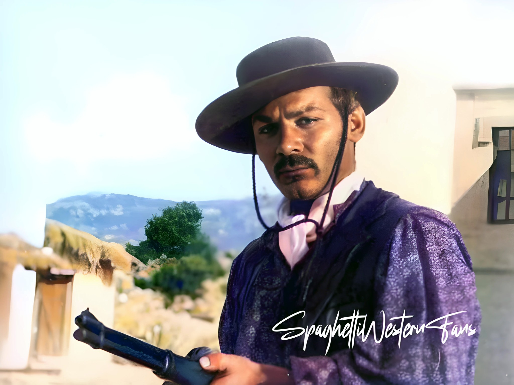 Spaghetti - Gian Maria Volontè as Ramón Rojo On the set of A Fistful of ...