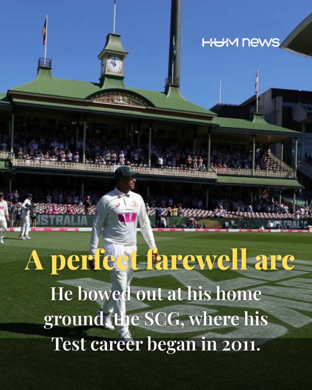 From SCG debut to SCG farewell, a... - HUM News English | Facebook