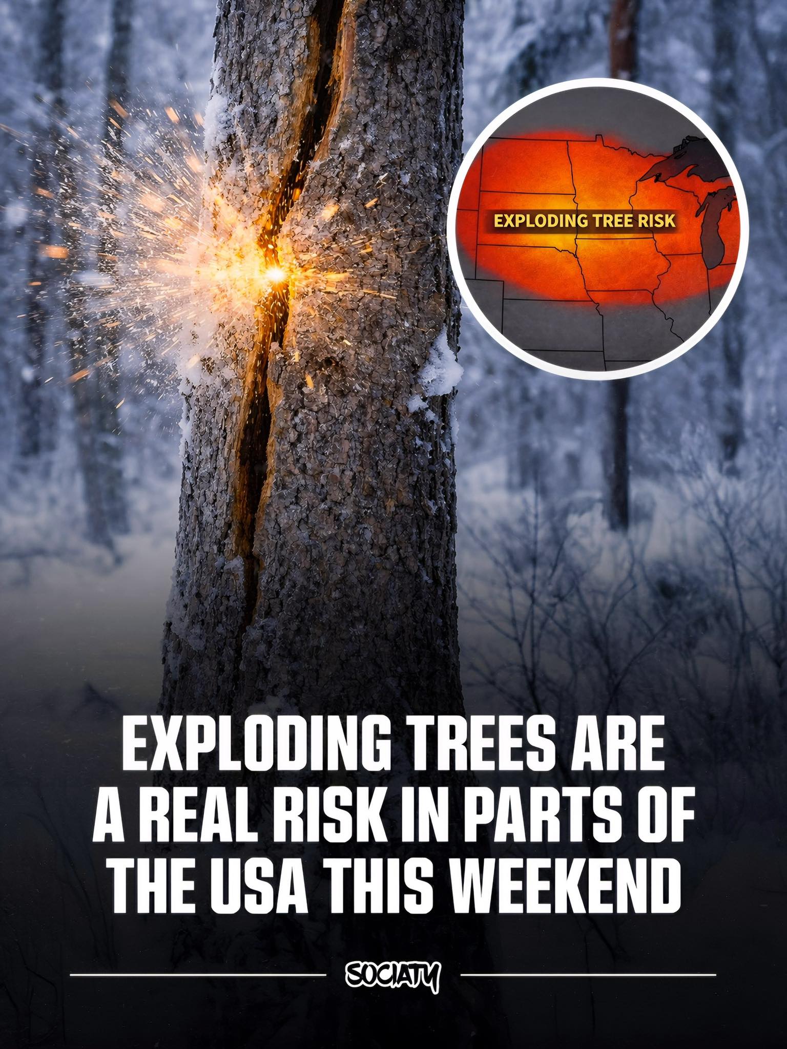 Sociaty - The National Weather Service says certain parts... | Facebook