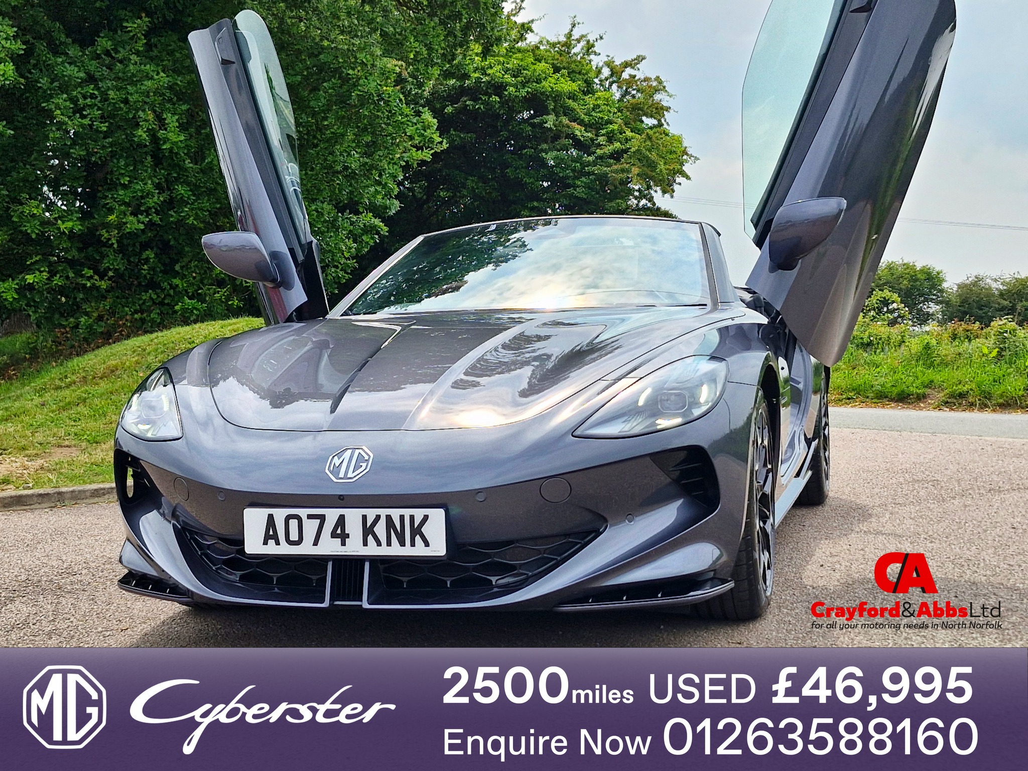 Crayford - Our ex-demonstrator, this 2024 MG Cyberster Trophy is a ...