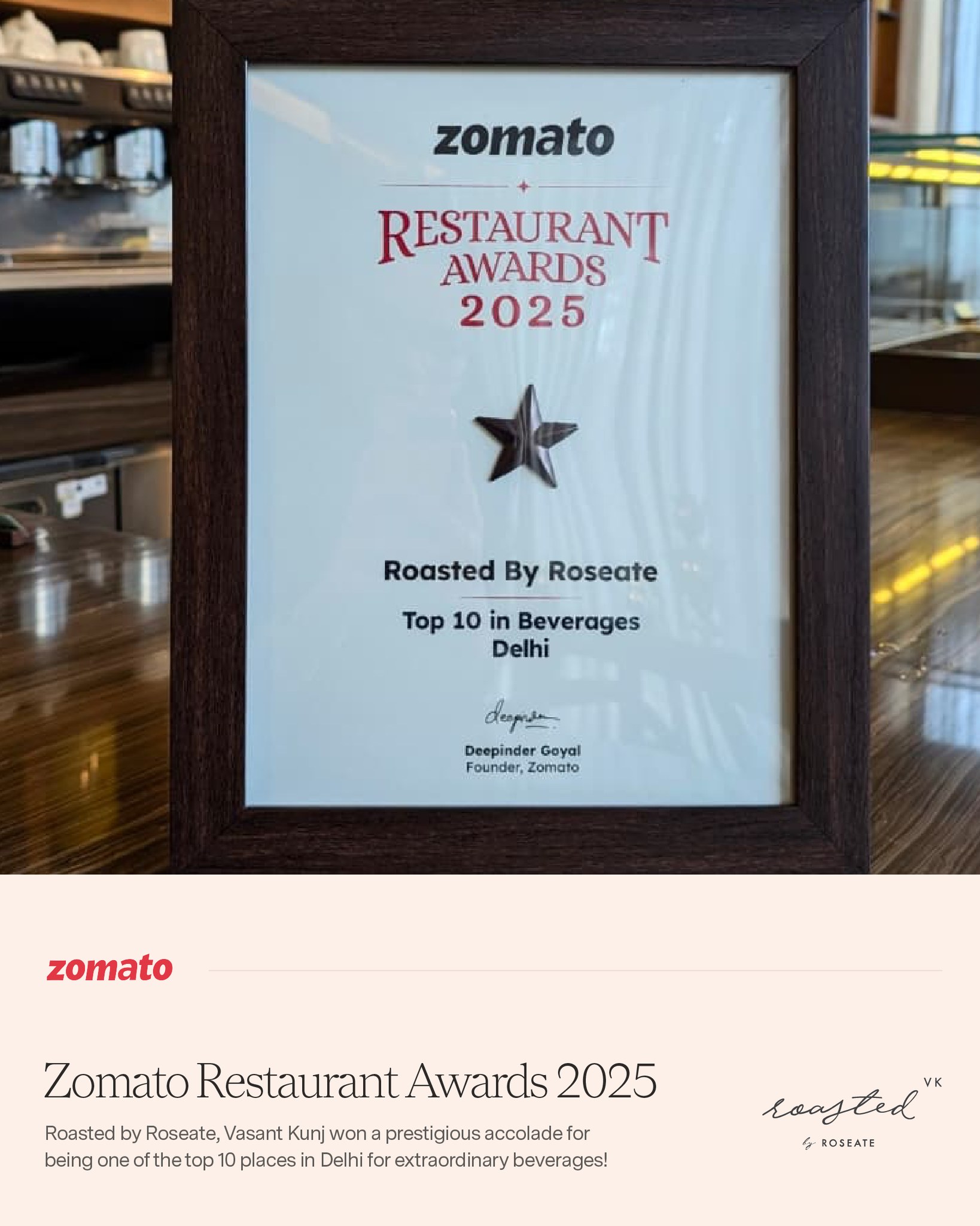 Roseate - We are proud to announce that Roasted by Roseate, Vasant Kunj ...
