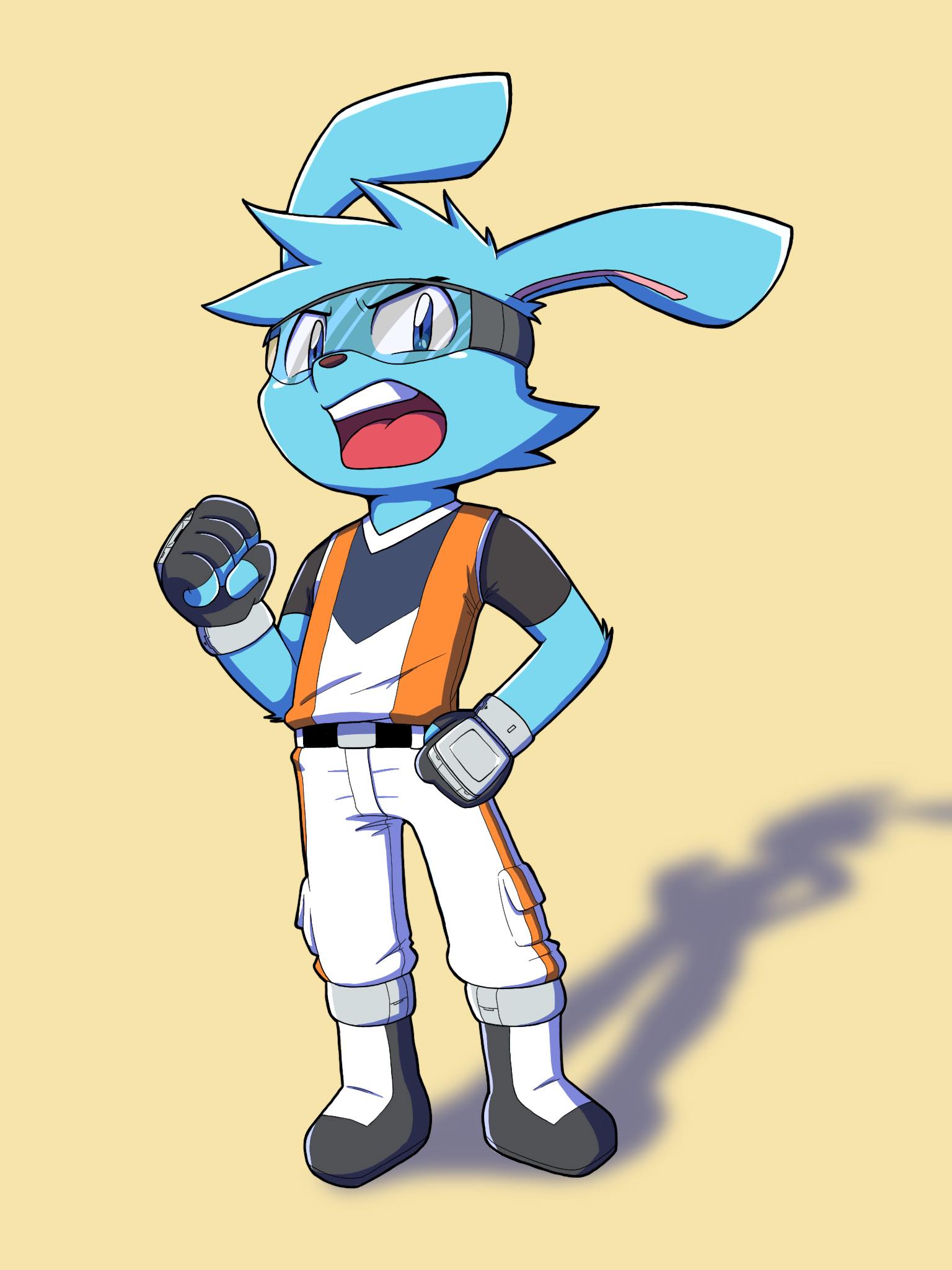ฮาริในชุดฮีโร่เต็มยศ - Middle Blue Rabbit