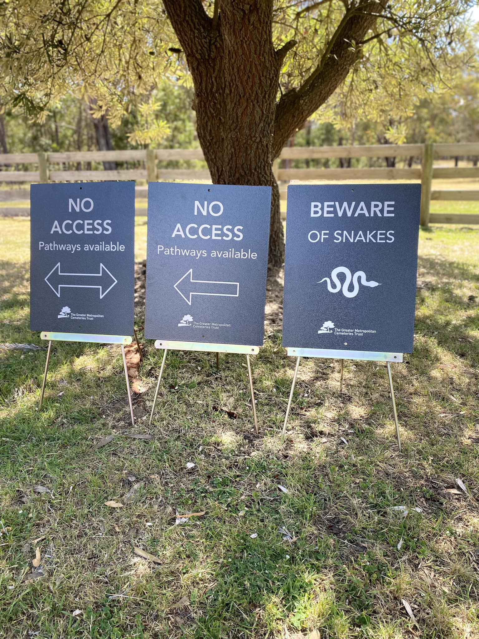 Dearly - Suns out Snakes 🐍 are out !! Some signage for Altona Memorial ...