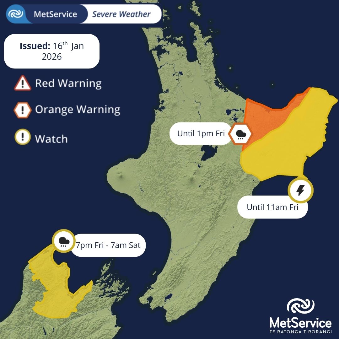MetService New Zealand added a... - MetService New Zealand