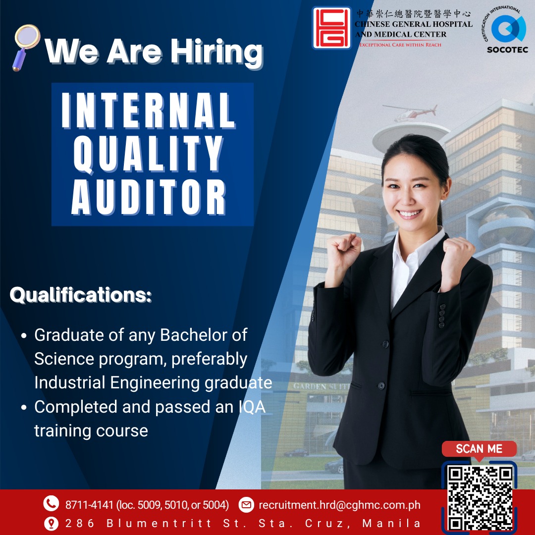 📣... - Chinese General Hospital- Human Resource Department | Facebook