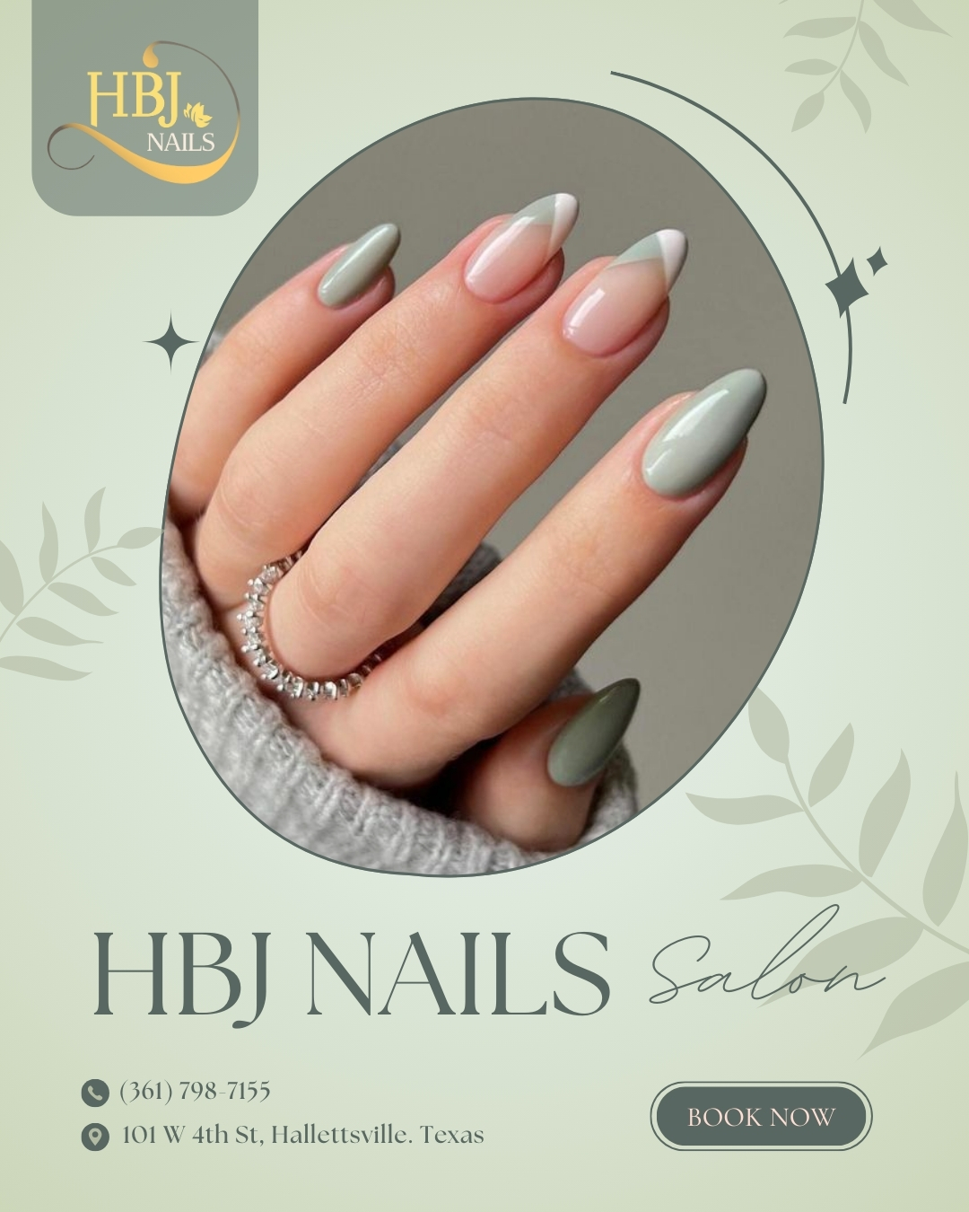 HBJ Nails - 💚 Chic. Calm. Captivating. 💚 Sage green and... | Facebook