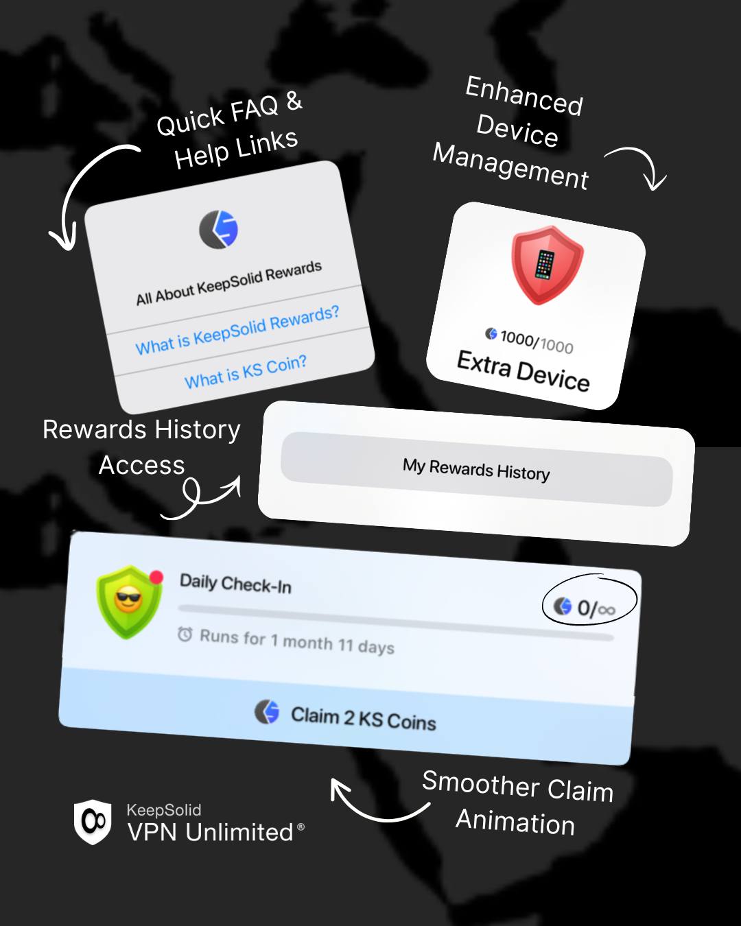 VPN Unlimited - 📱 iOS Update: Rewards Screen Redesigned... | Facebook