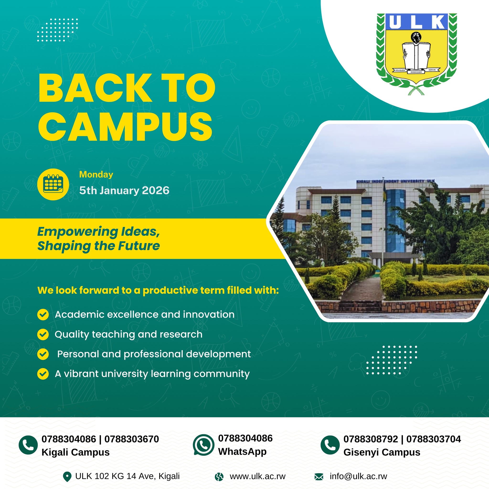 Kigali Independent University (ULK) | Kigali