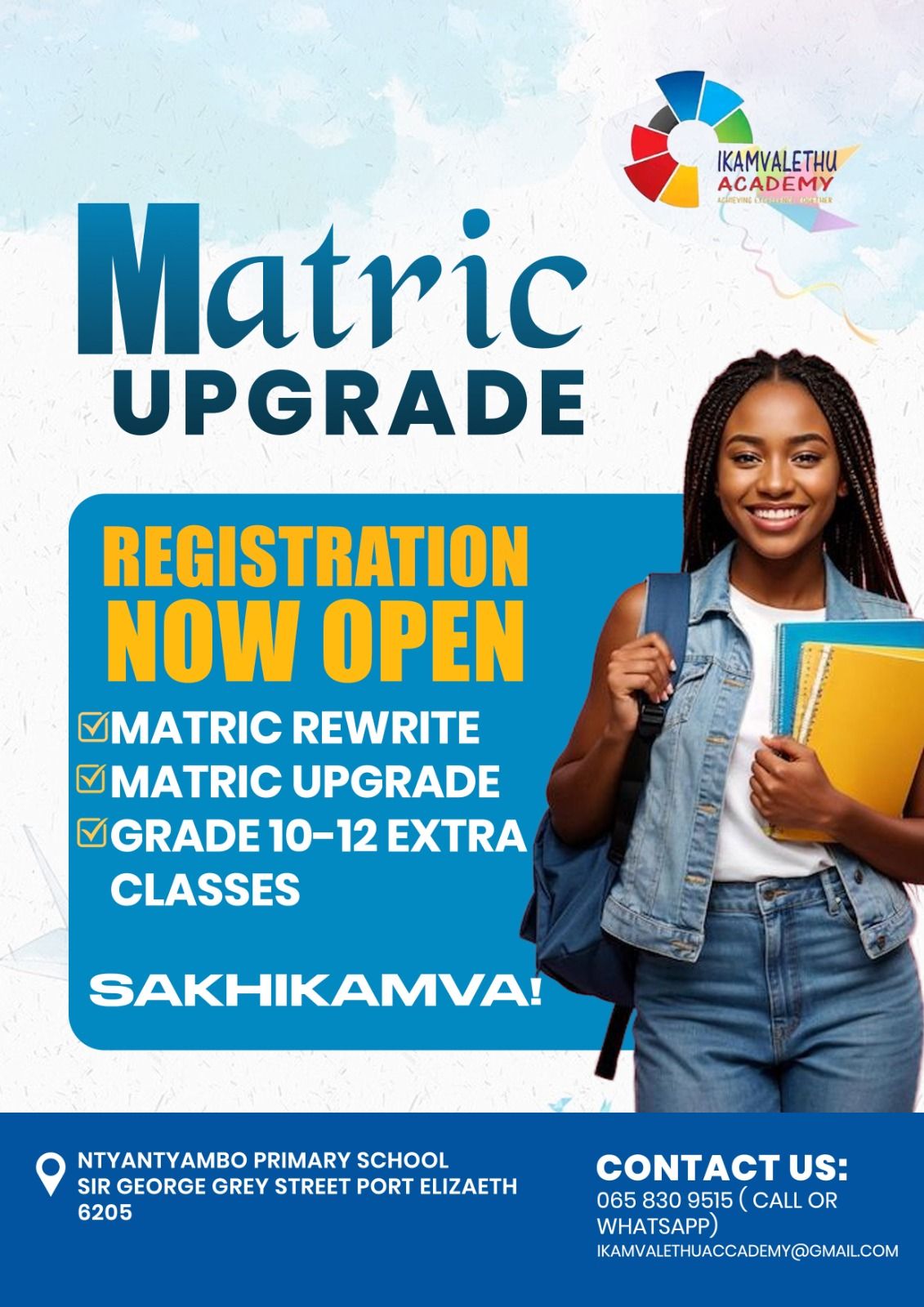 2026 MATRIC... - Ikamvalethu Academy Matric Upgrade/Rewrite | Facebook