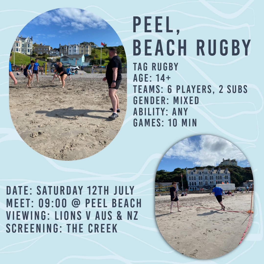 Manx - 🏉🌊 Beach Tag Rugby Day 2! 🏖🔥 Get ready to hit the sand, dodge ...