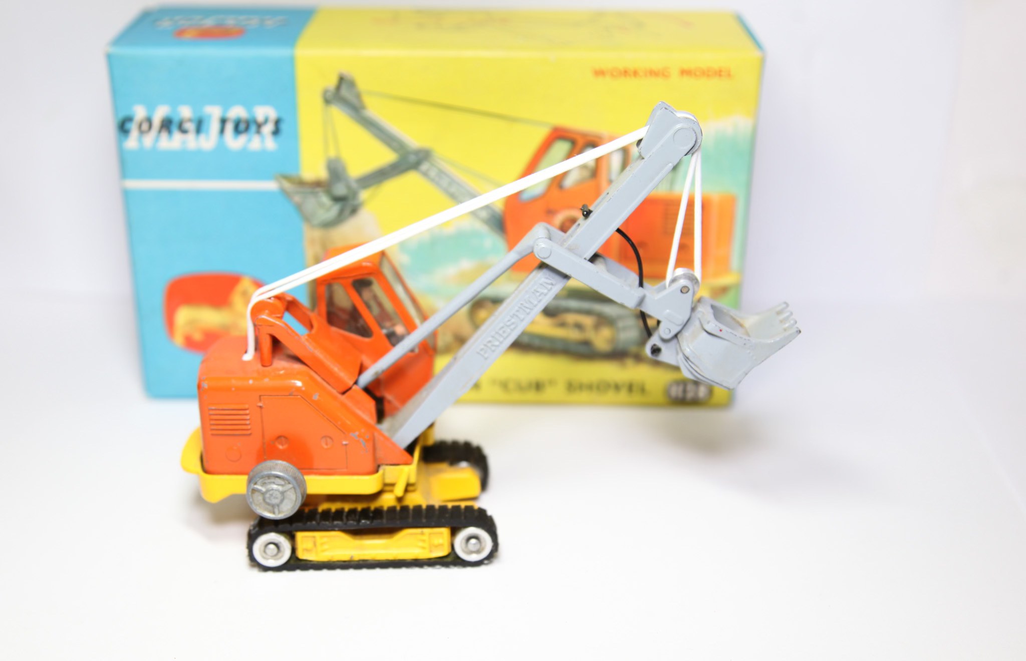 Corgi 1128 Priestman Cub Shovel In Original Box - Nice 1960s