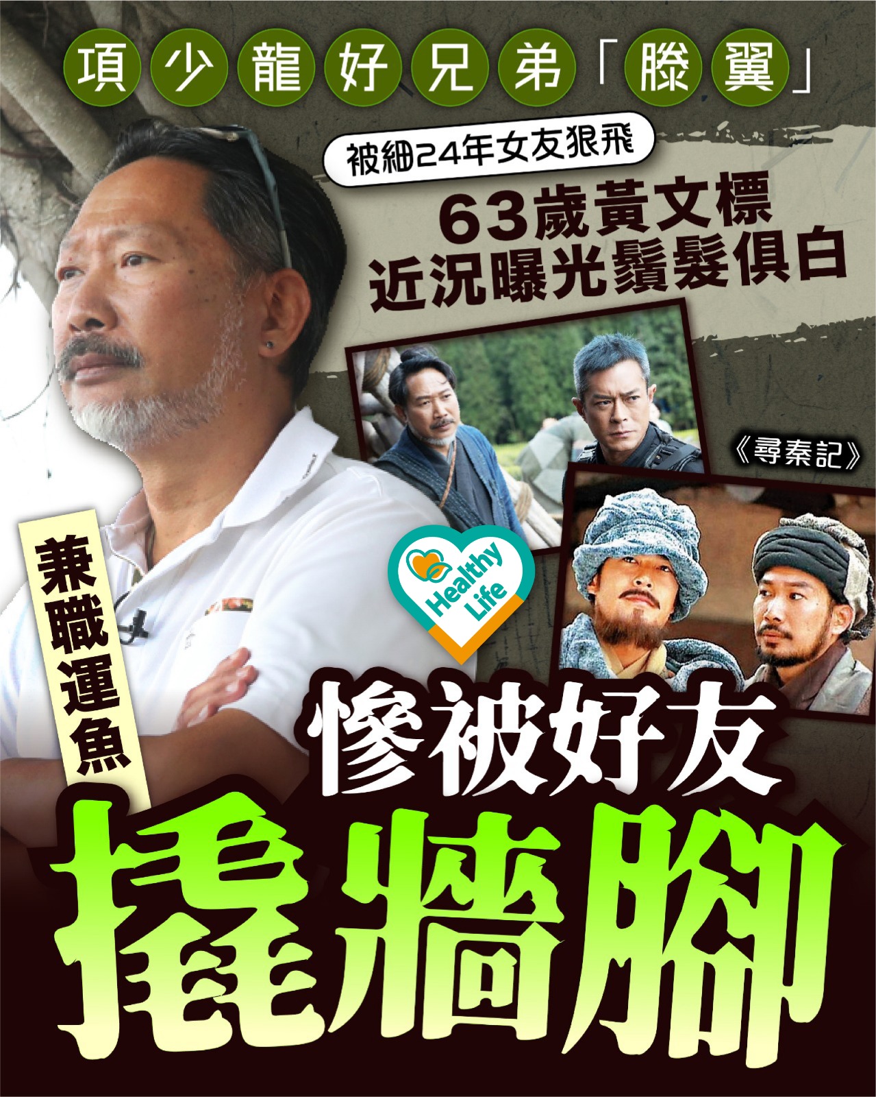 晴報 - 【#晴報健康】「滕翼」黃文標近況曝光！ #健康 #尋秦記 #黃文標 #滕翼 #項少龍 | Facebook