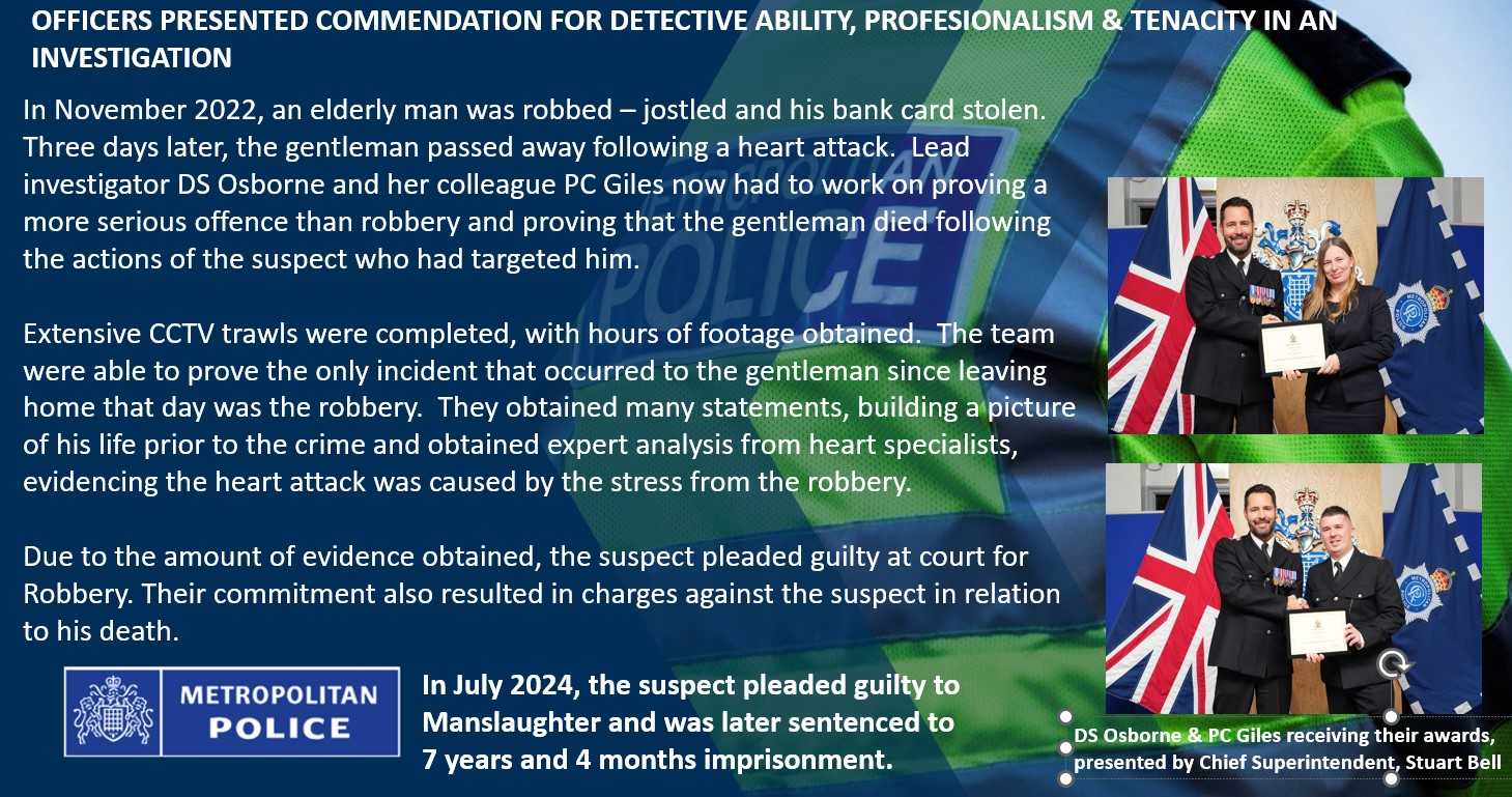 Barking - Local detectives received Commendations recently for their ...
