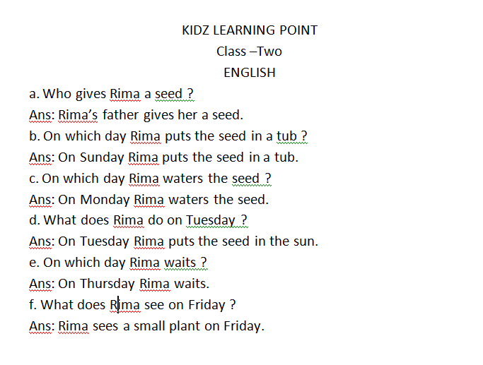 Kids learning point