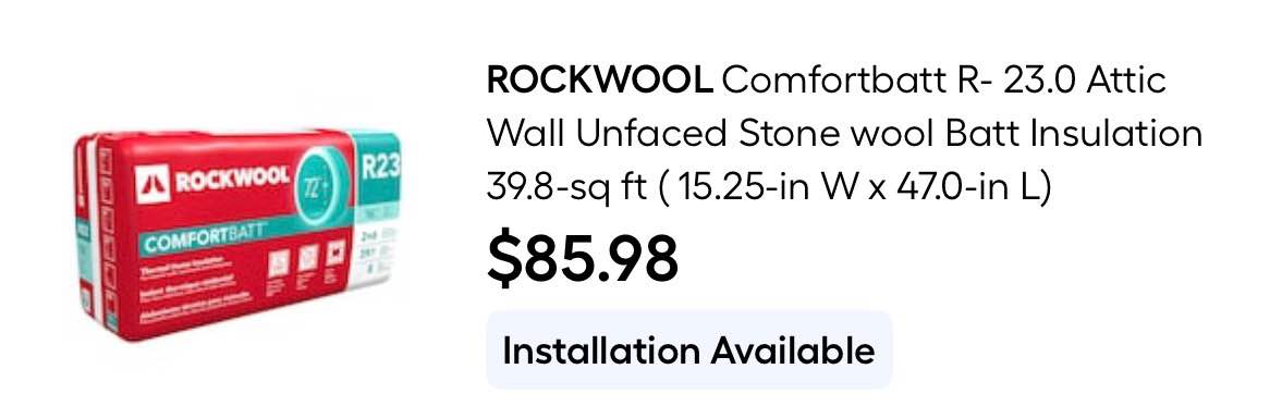 New Rockwool Comfortbatt R23 Insulation - Painting Tools - Dodge Center ...