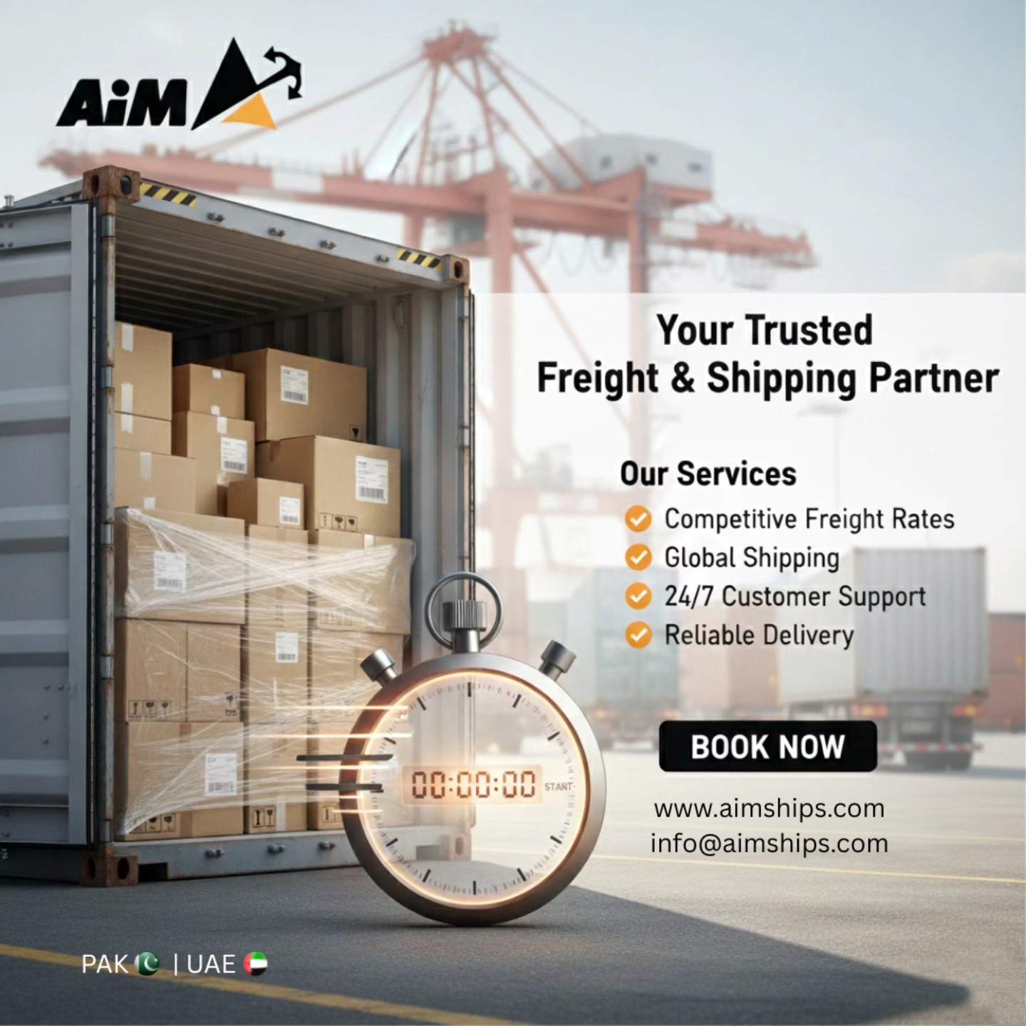 AIM - Your trusted partner for global logistics. 🤝 We bring reliability ...