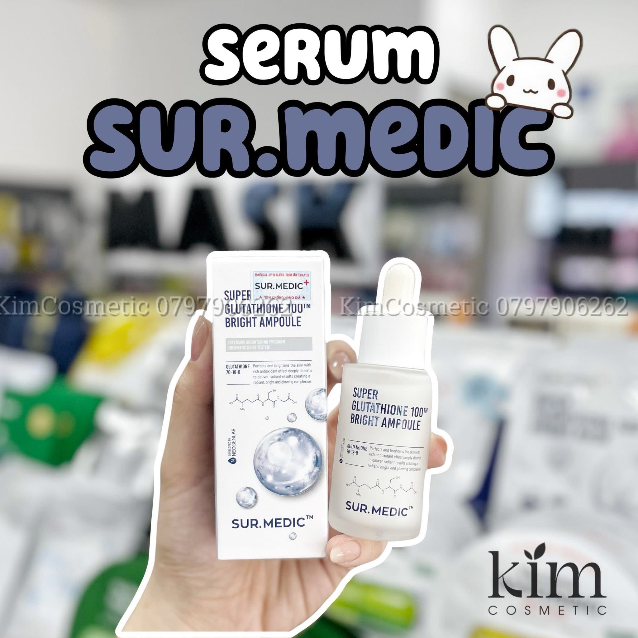 super glutathione 100 bright ampoule Tinh Chất Dưỡng Trắng Sur.Medic+ Glutathione 100 Bright Ampoule 32mlTinh  Chất Dưỡng Trắng Sur.Medic+ Glutathione 100 Bright Ampoule 32ml – JOLI  COSMETIC main image 1