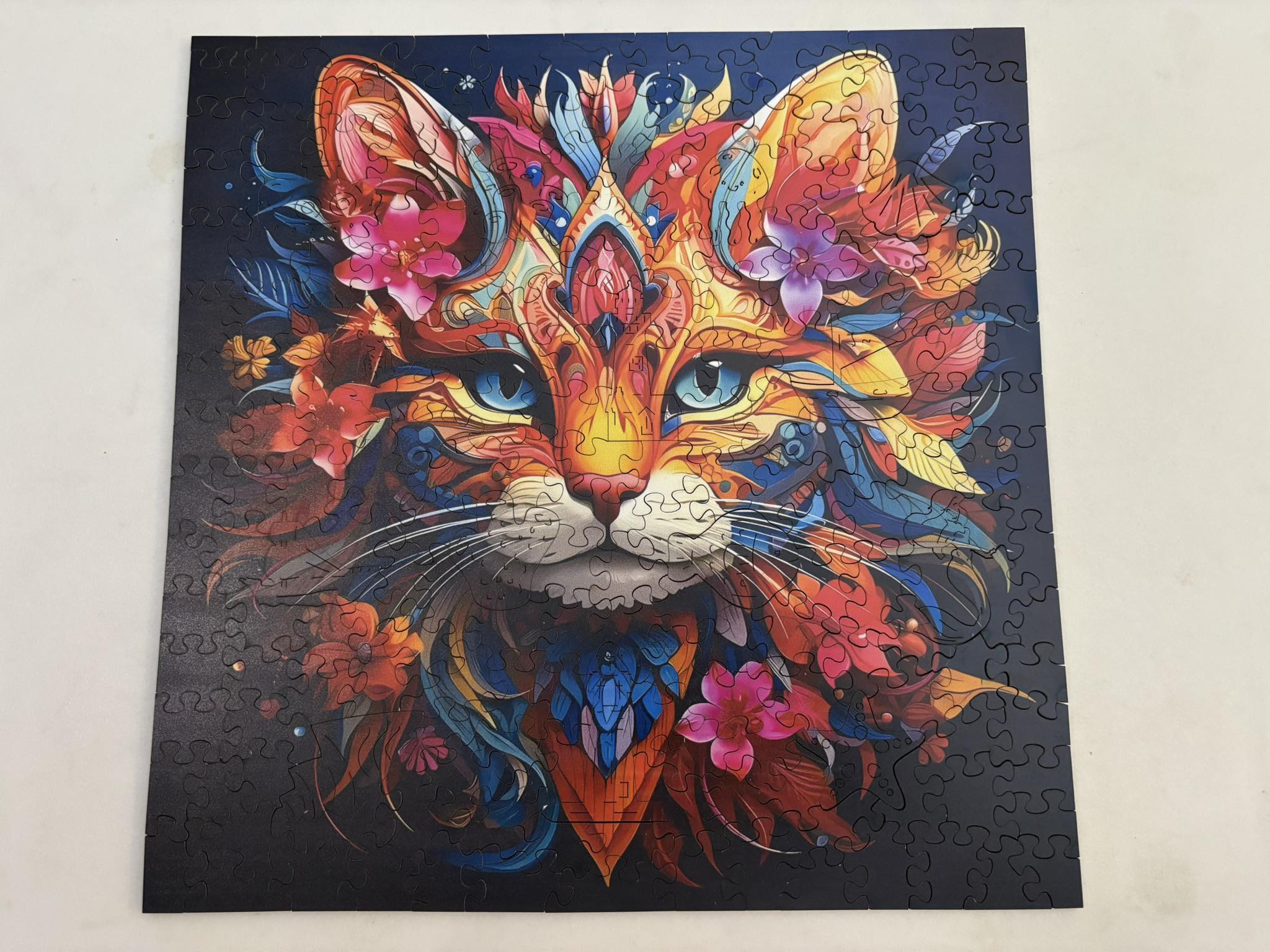 Cat lovers, this is a steal!** **135-Piece Morandi-Colored Cat Wooden Jigsaw Puzzle**-3D framed, creative & perfect as a gift or home décor. **60% OFF, now £5.99** (was £14.99)! 🎁✨ 📍LINK IN