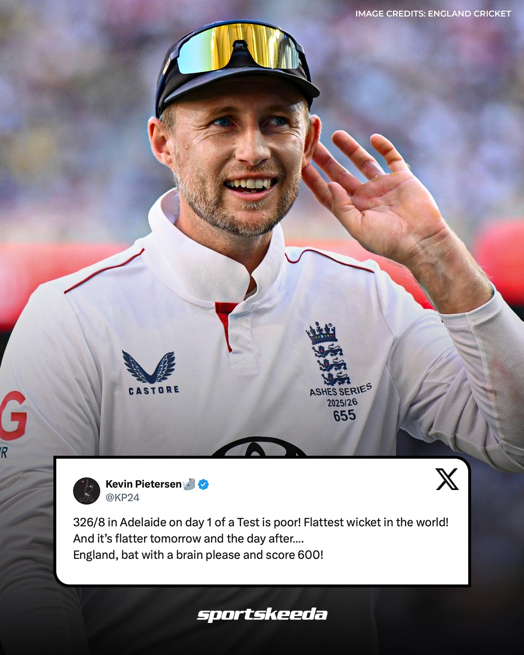 Sportskeeda - Kevin Pietersen labels the Adelaide surface the flattest ...