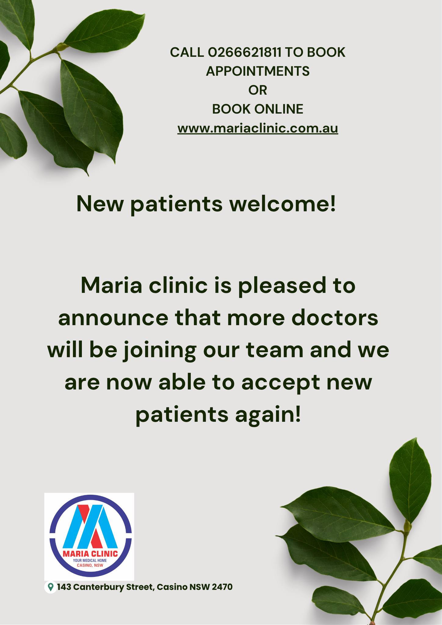 Maria Clinic | Casino NSW