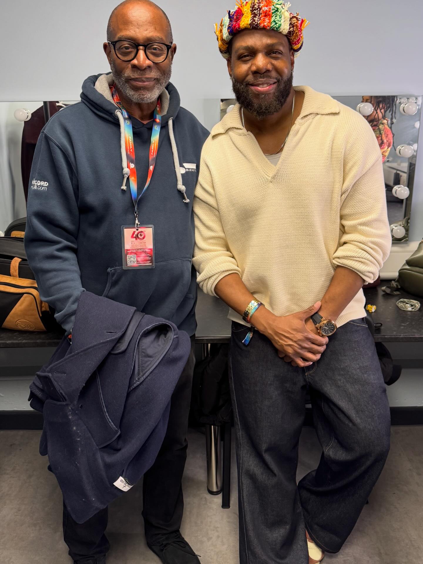 First time meeting the incredible @dwele last night at 