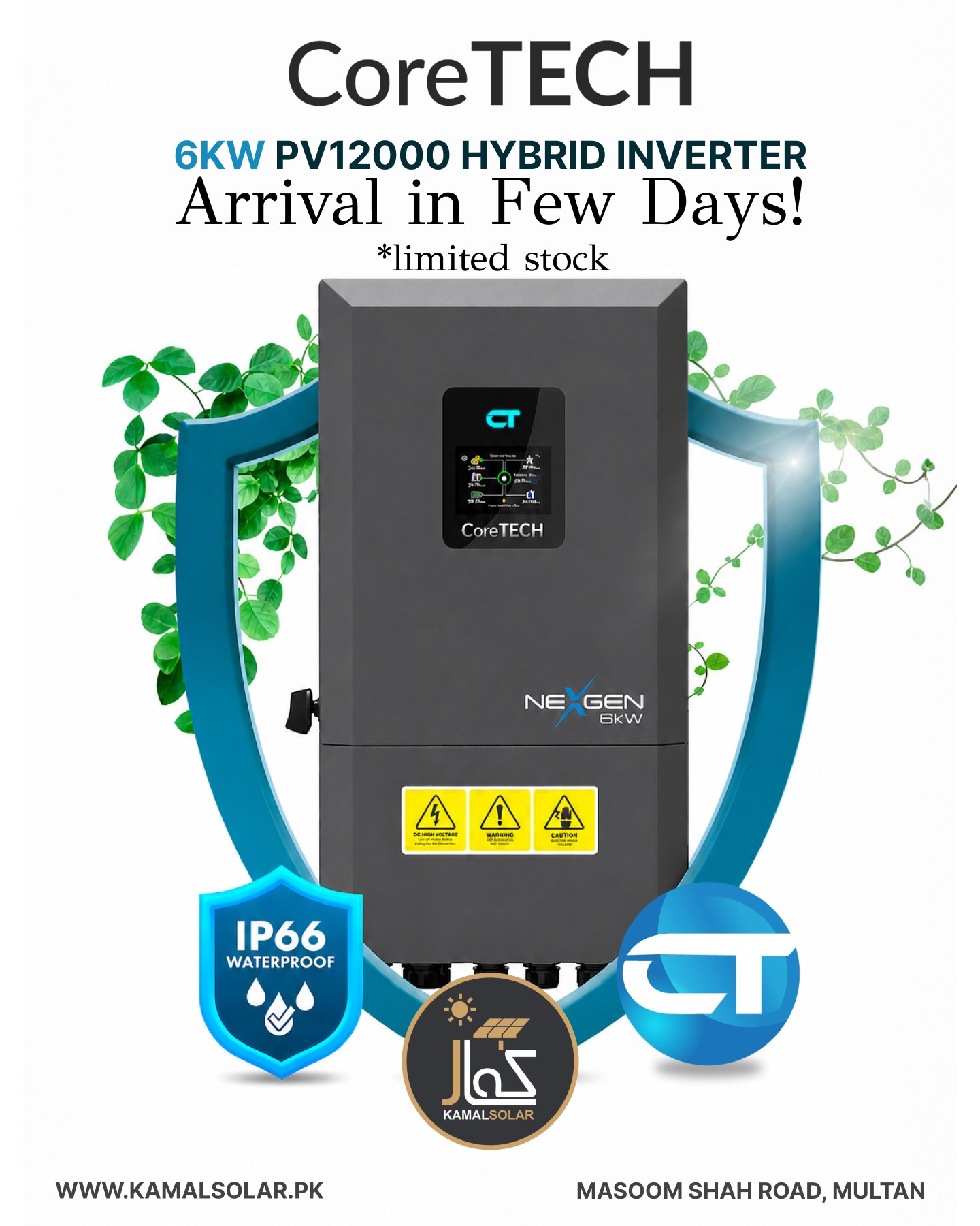 CoreTECH NexGen 6kW Hybrid Inverter Advanced hybrid technology