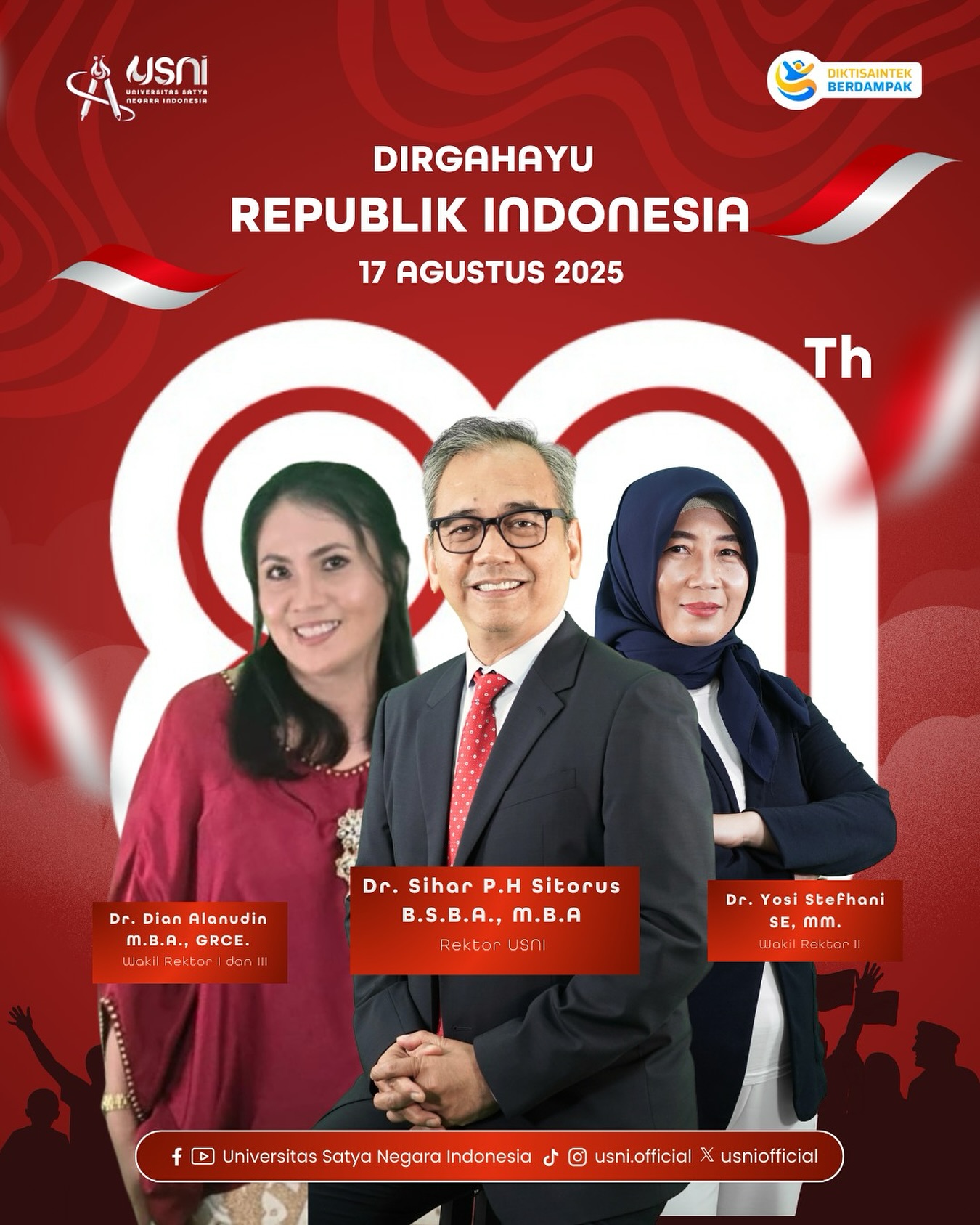 Universitas - 🇮🇩 DIRGAHAYU REPUBLIK INDONESIA ke-80 🇮🇩 17 Agustus 2025 ...