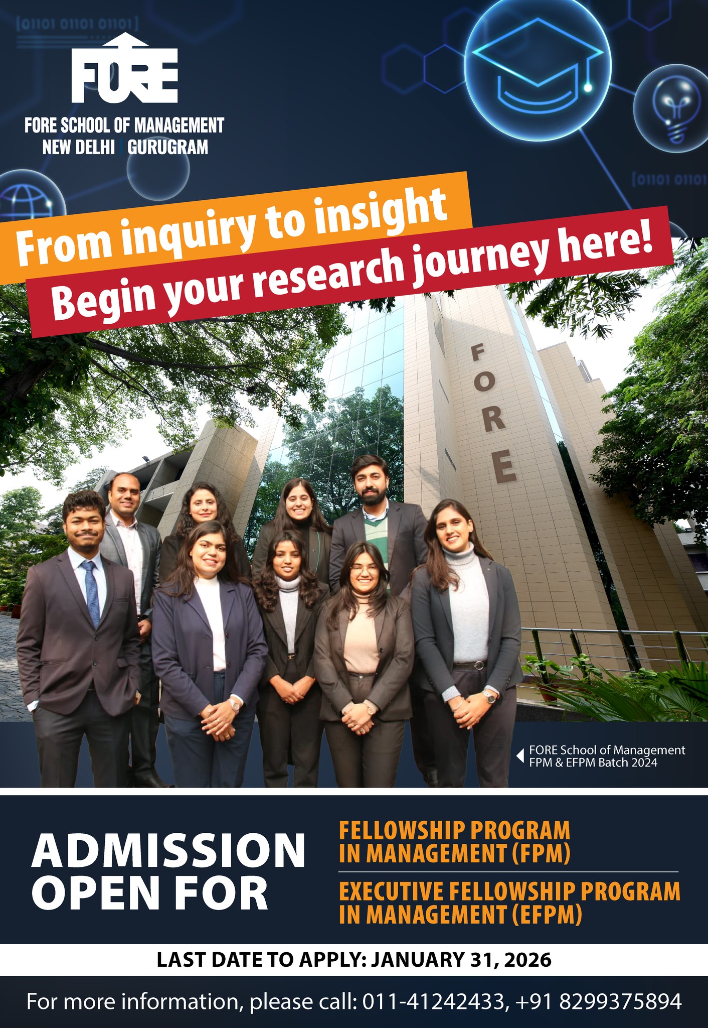 FORE - Admissions Open for FPM and EFPM. The Fellow Program in ...