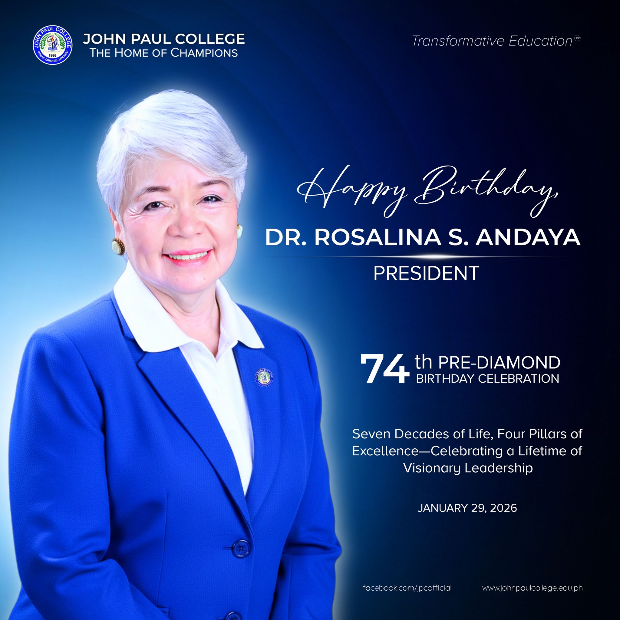 𝗔 𝗠𝗜𝗟𝗘𝗦𝗧𝗢𝗡𝗘 𝗢𝗙 𝗚𝗥𝗔𝗖𝗘 𝗔𝗡𝗗... - John Paul College - JPC | Facebook