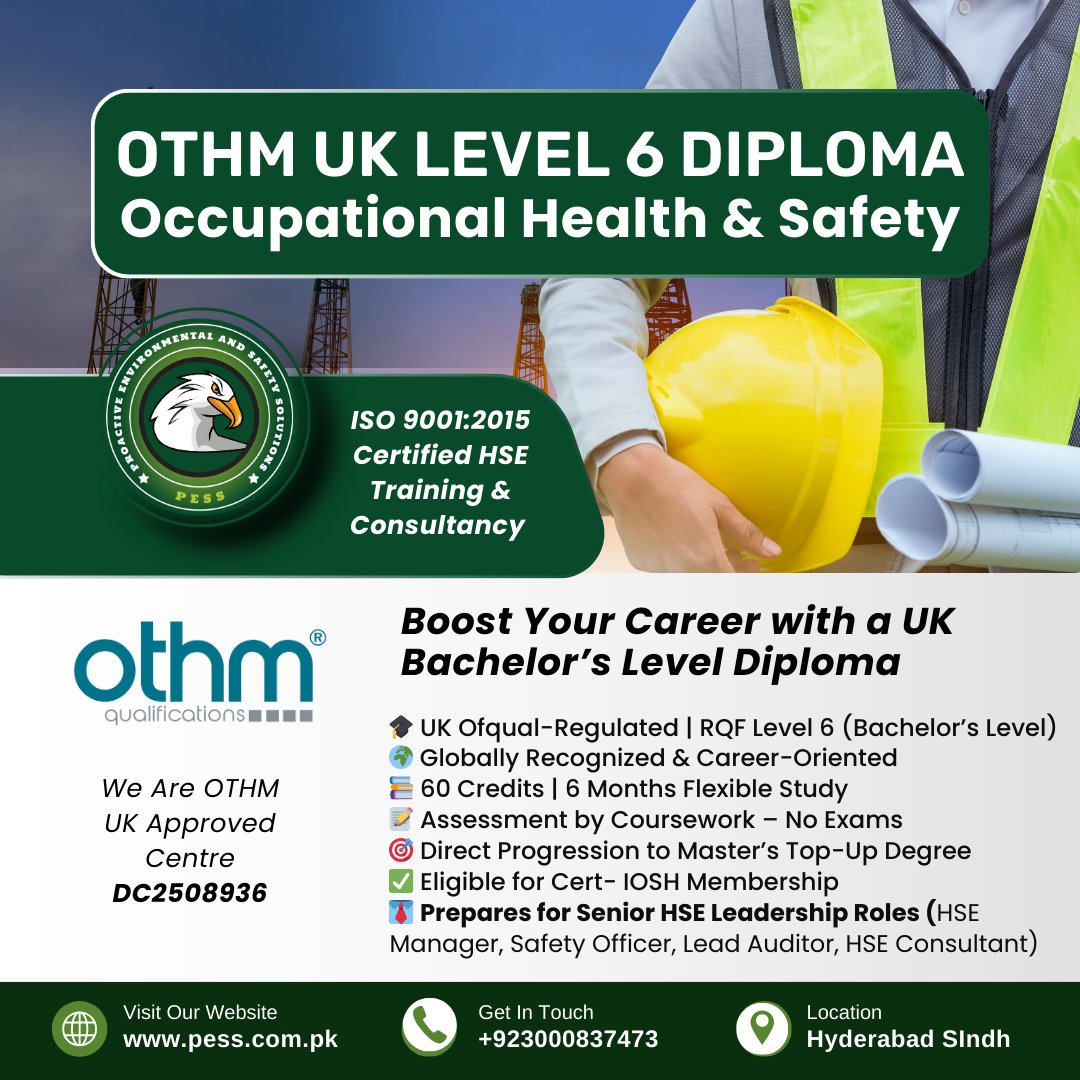 🎓 OTHM UK Level 6 Diploma – Occupational Health & Safety Step into ...