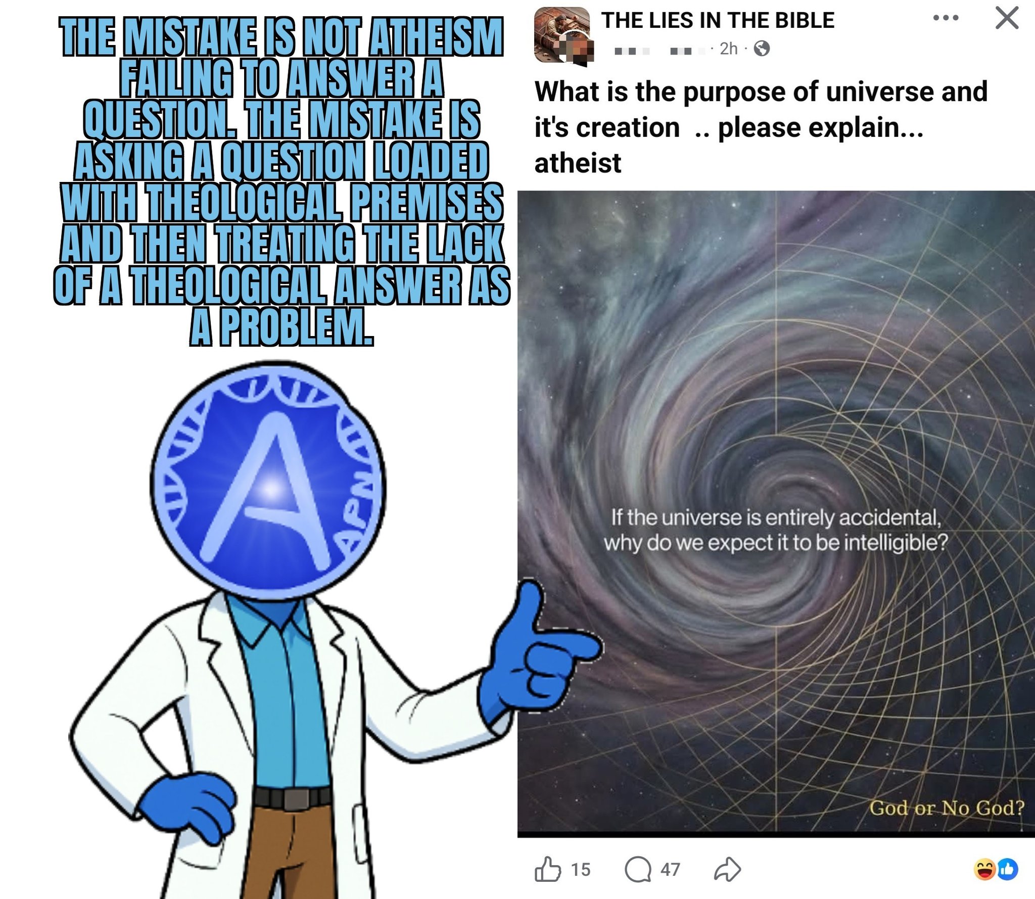Atheists - The question is doing most of the mischief here. Words like ...