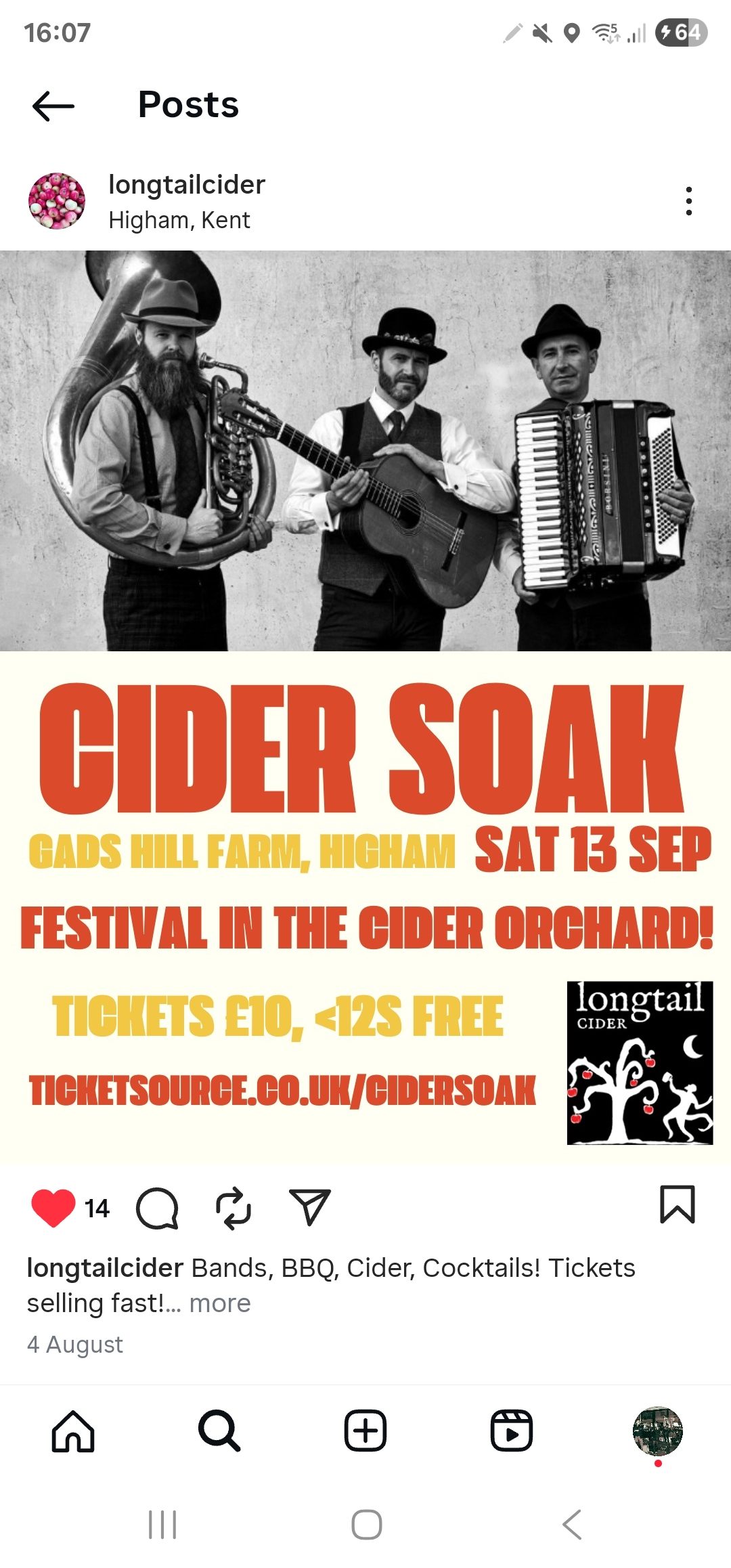 The 286 Live At The Cider Soak Festival (Higham, Kent)
