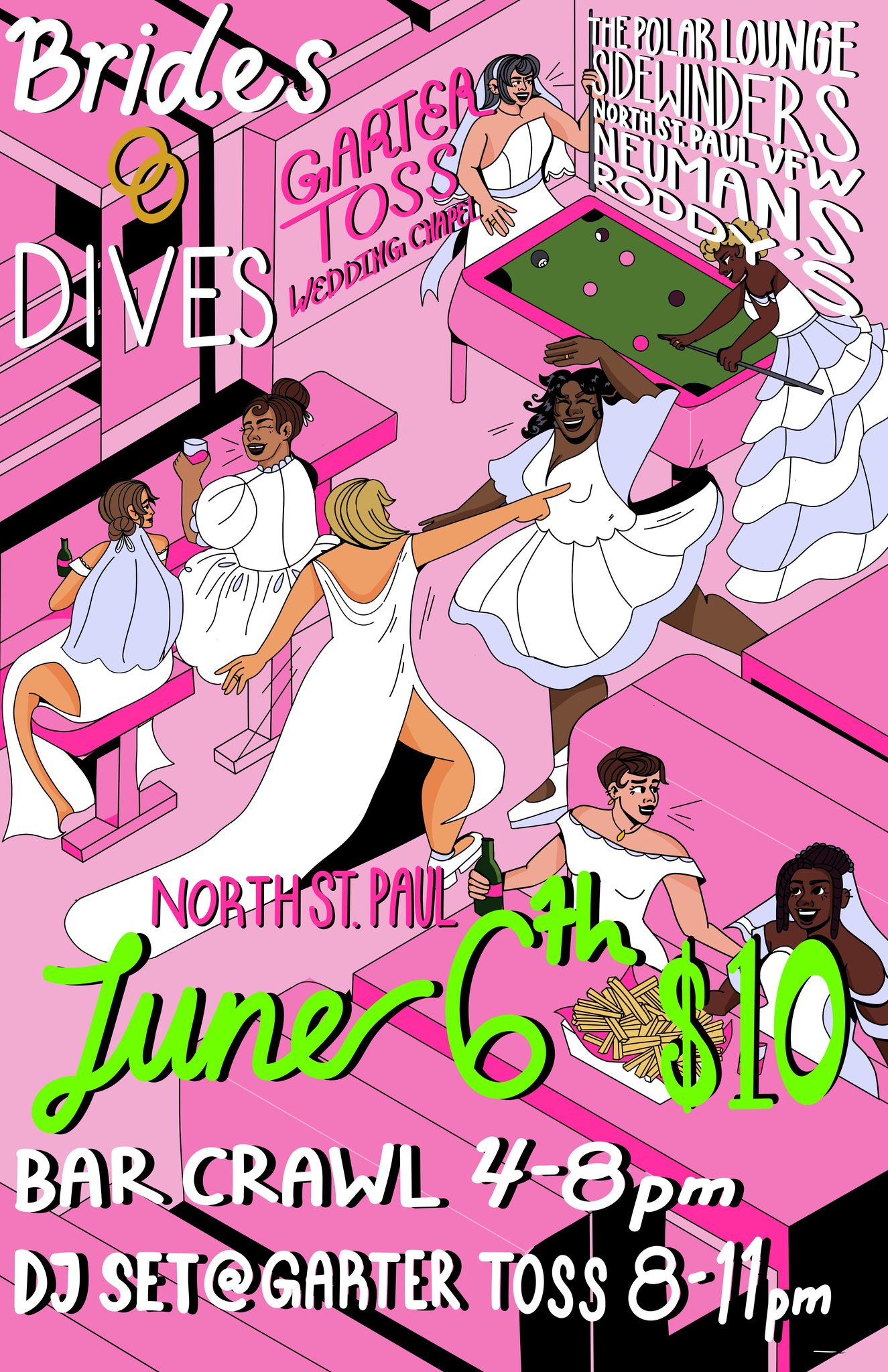 Brides & Dives: A Wedding Themed Pub Crawl