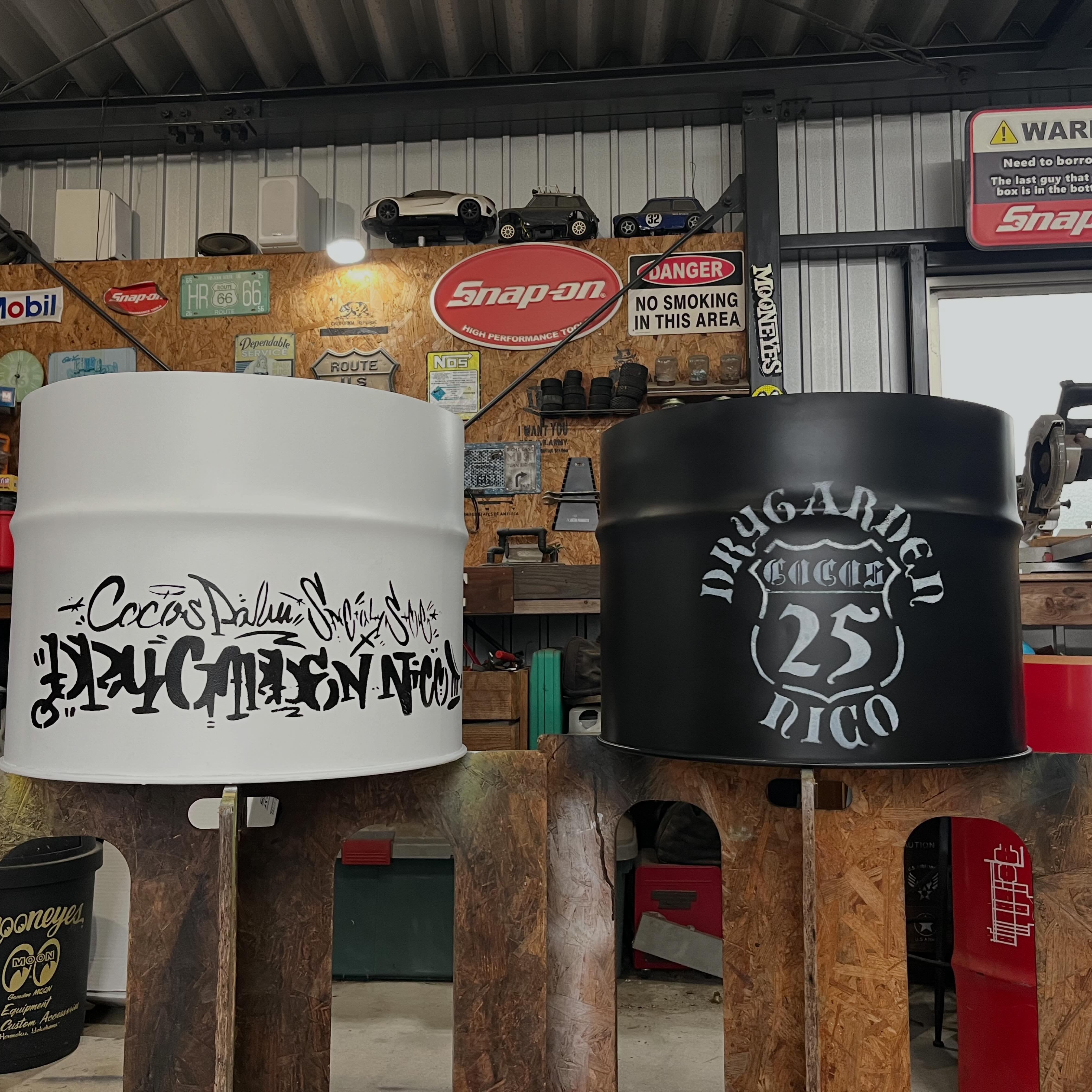 Route 66 ドラム缶リメイクプランター レッド カリフォルニア U.S.ROUTE66 ドラム缶リメイクプランター ドラム缶