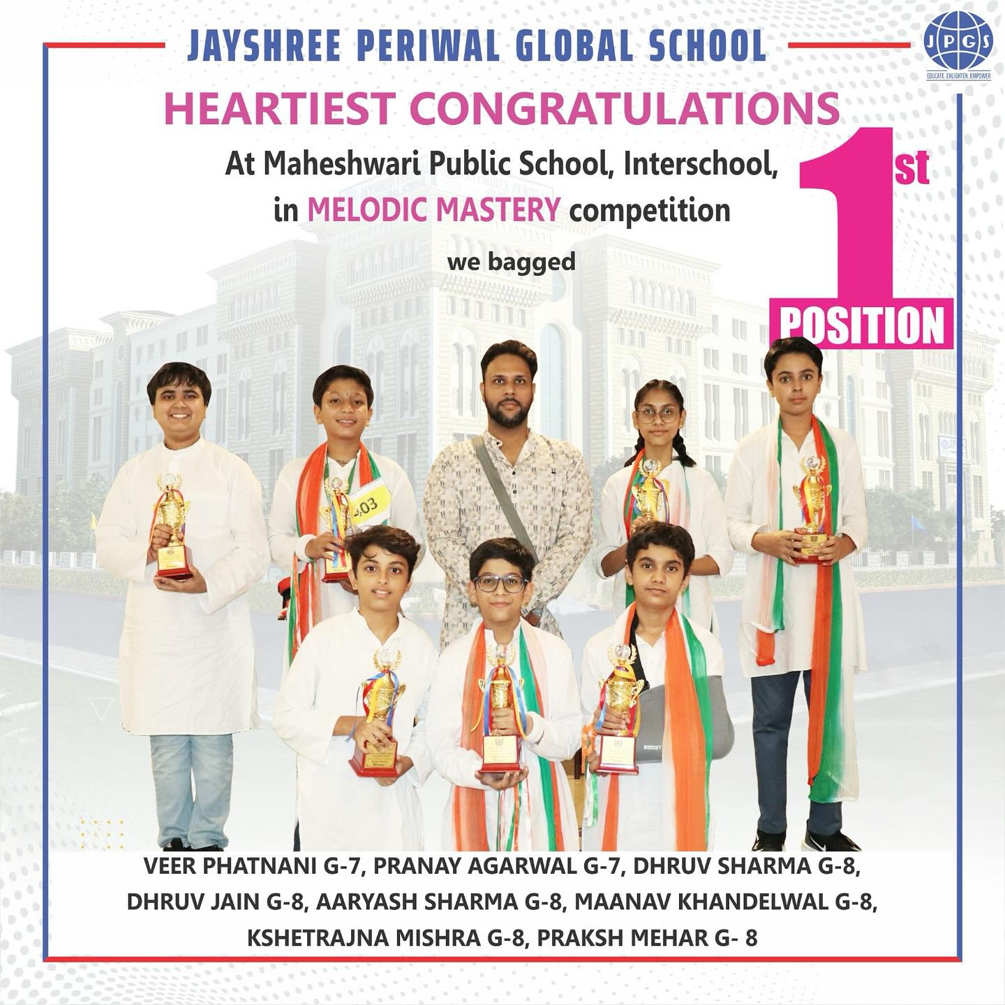 🏆 Triple Win for Team... - Jayshree Periwal Global School | Facebook