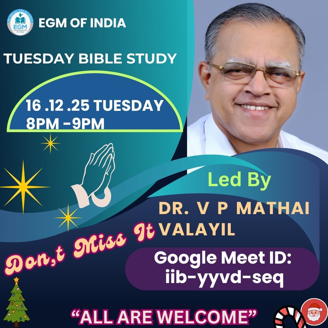 EGM - Here are the recent messages of Dr. V P Mathai Valayil in Tuesday ...