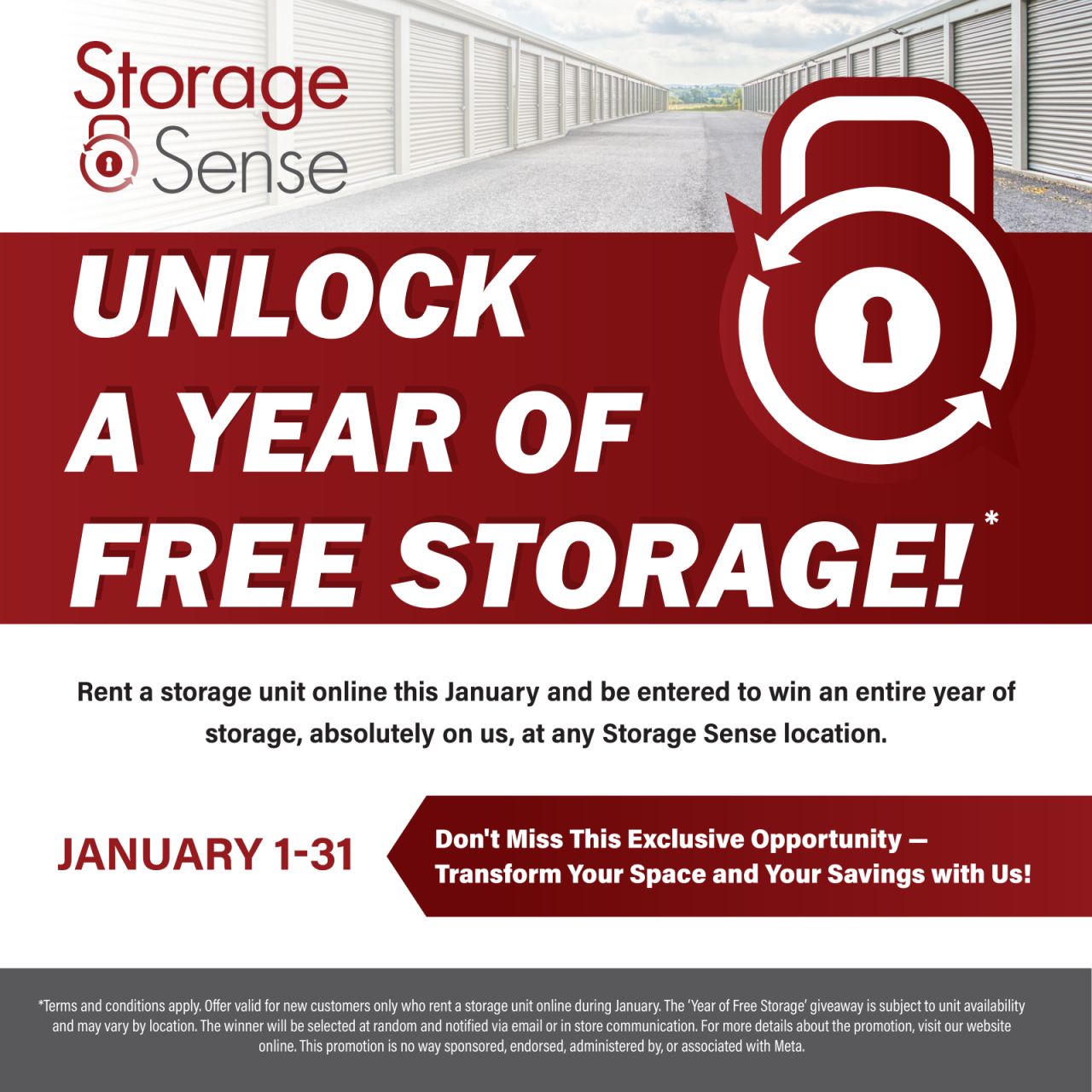 Storage - 🎉 Year of Free Storage! 🎉 Rent online at any Storage Sense ...