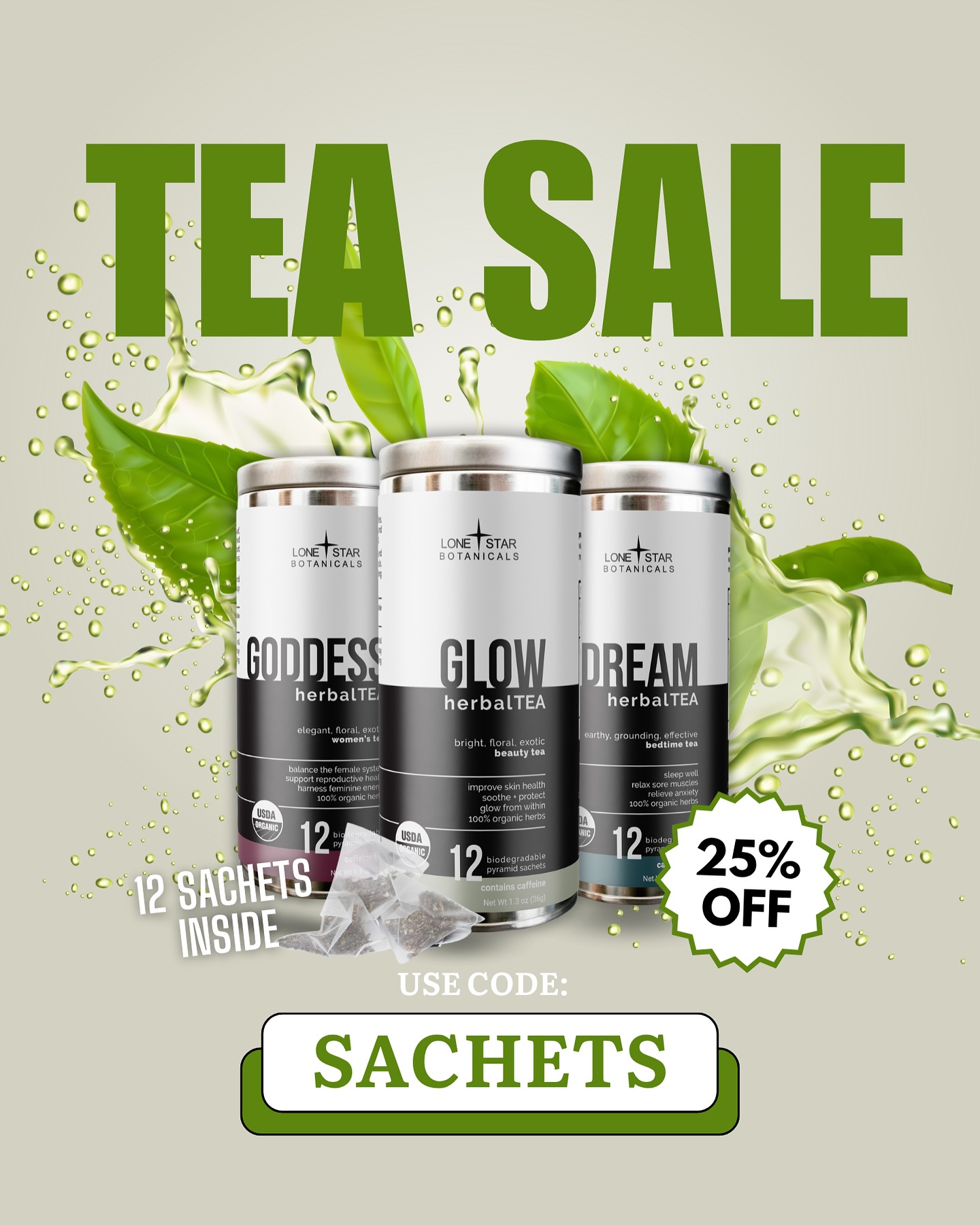Lone - 🎉 NEW SALE ALERT! 🎉 Now through July 6th, take 25% OFF all tea ...