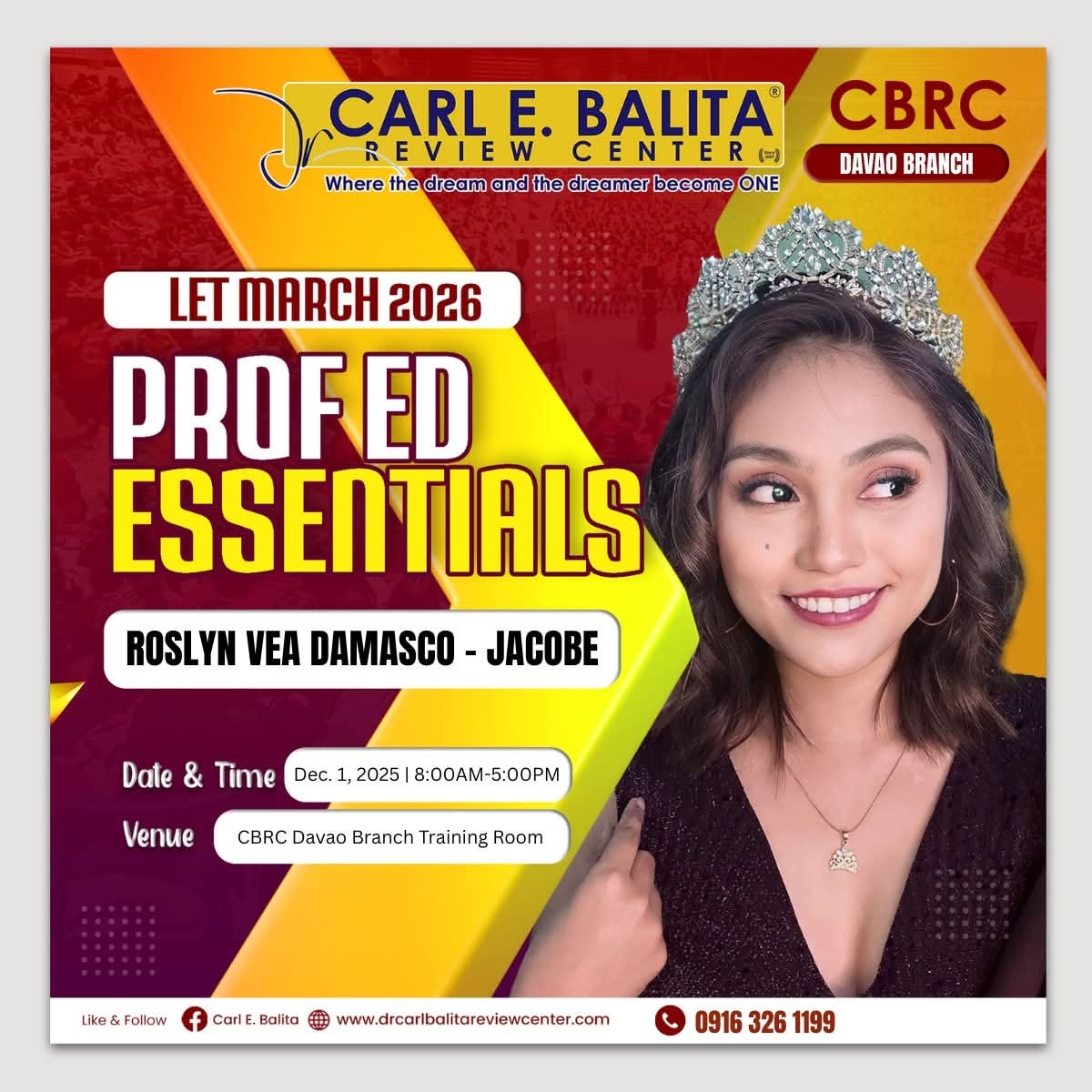CBRC Davao - CARL BALITA REVIEW CENTER - DAVAO BRANCH |... | Facebook